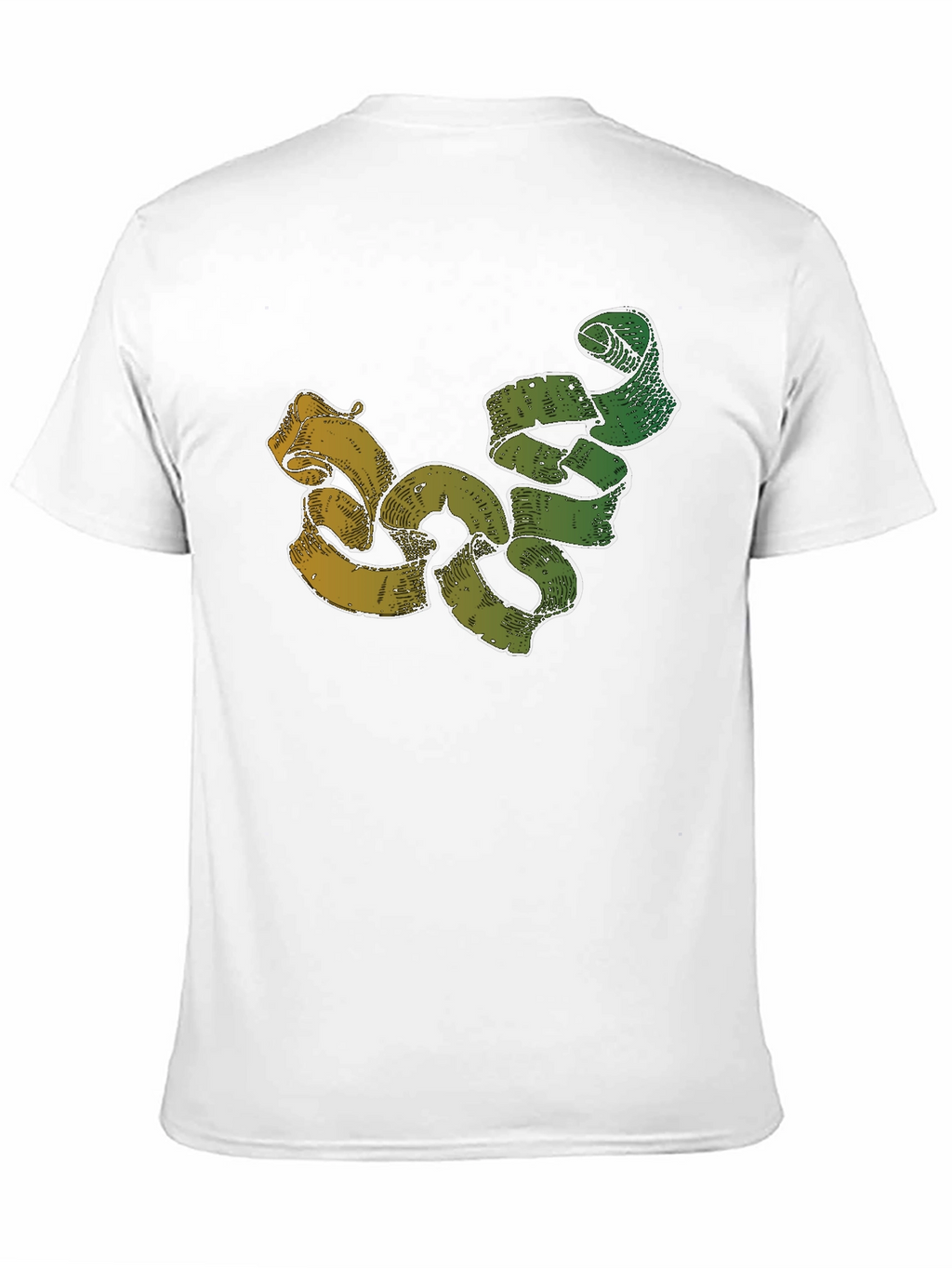Unique Ribbon Design Black T-Shirt