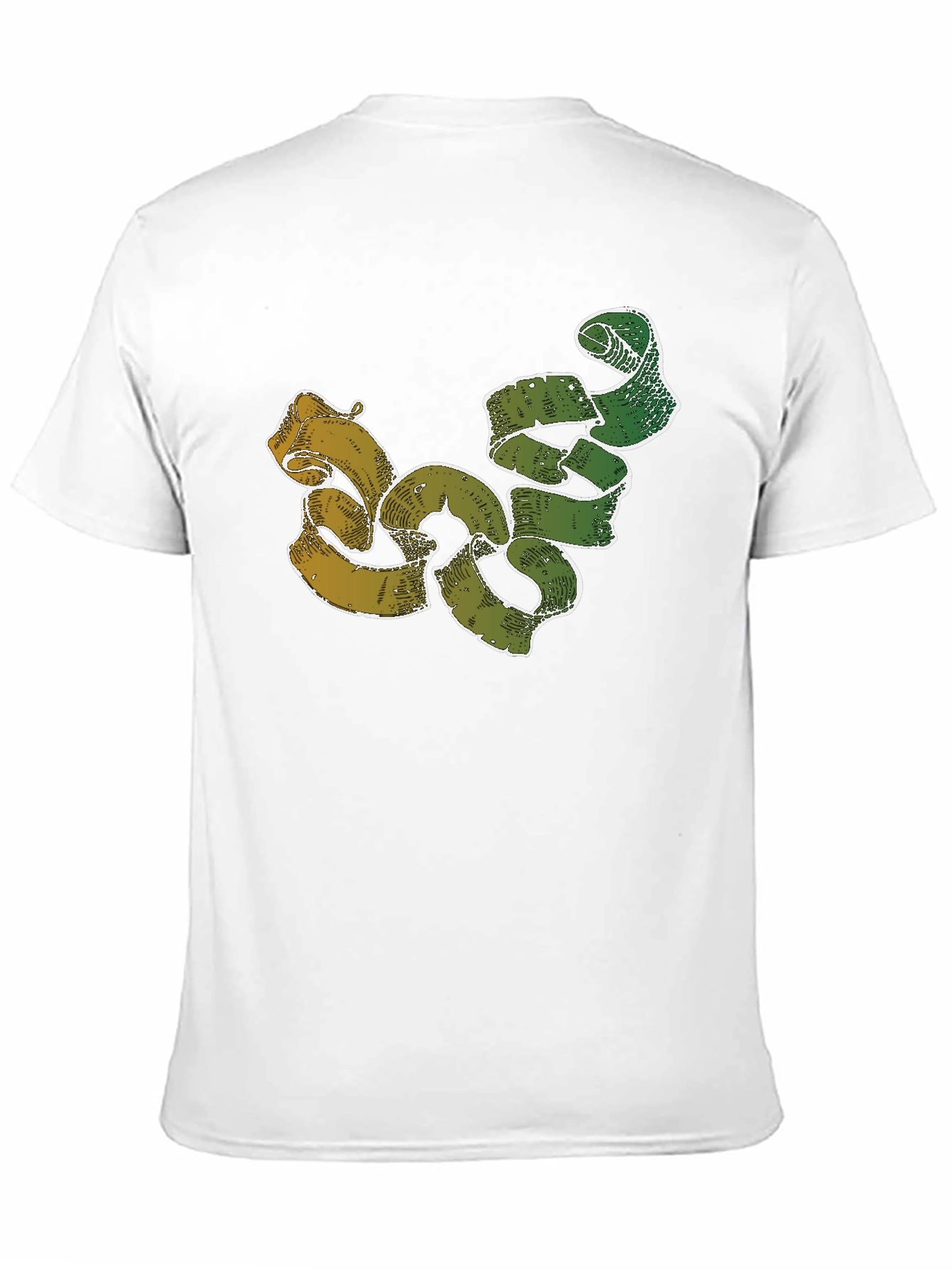 Unique Ribbon Design Black T-Shirt