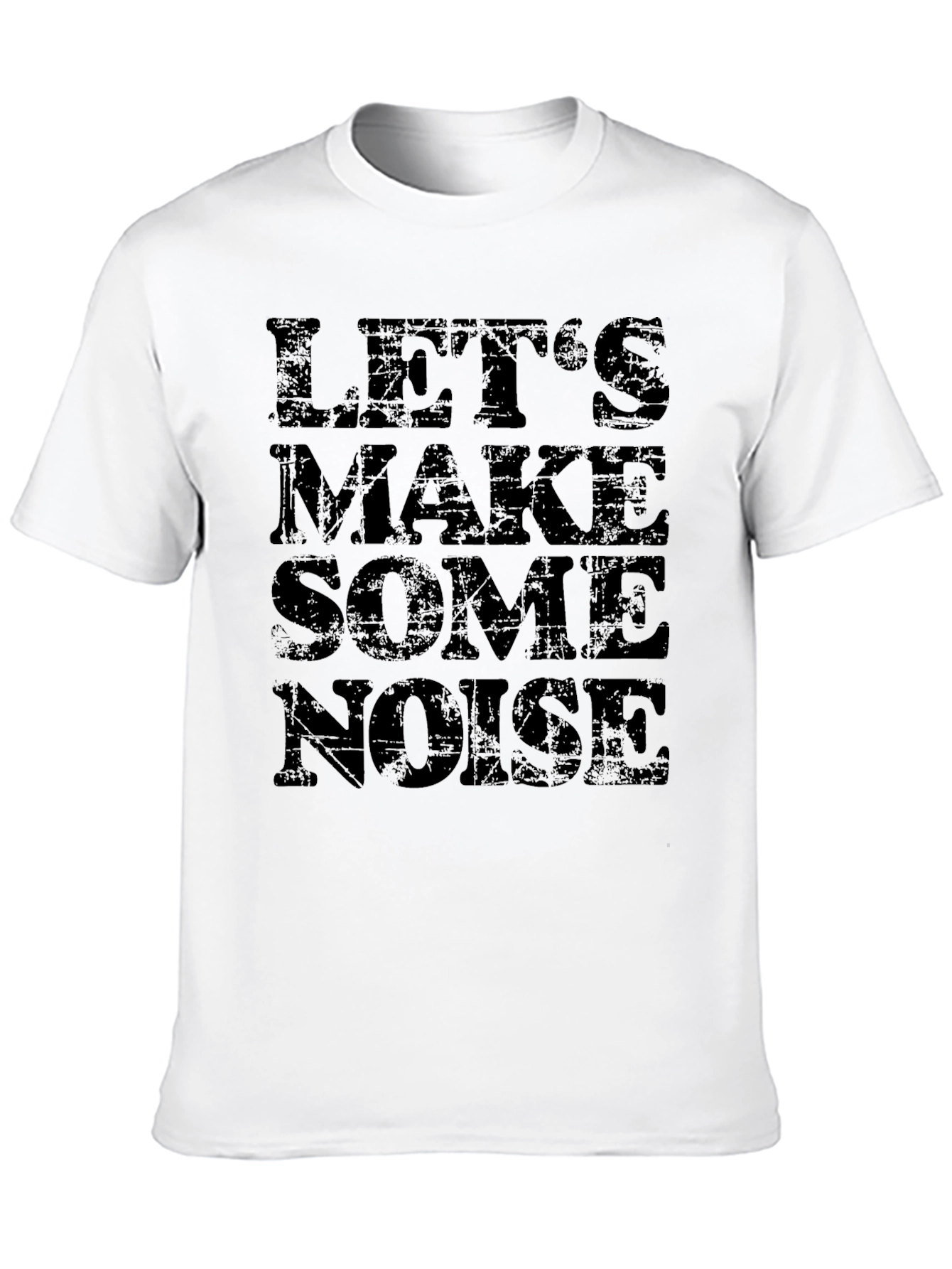 Lets Make Some Noise Black Graphic T-Shirt