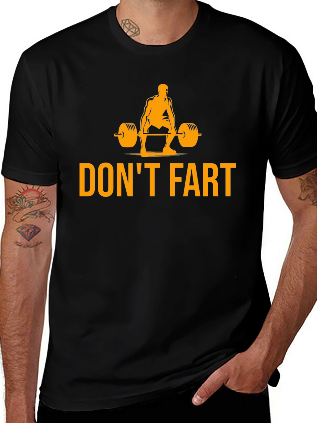 Dont Fart Weightlifting Humor T-Shirt