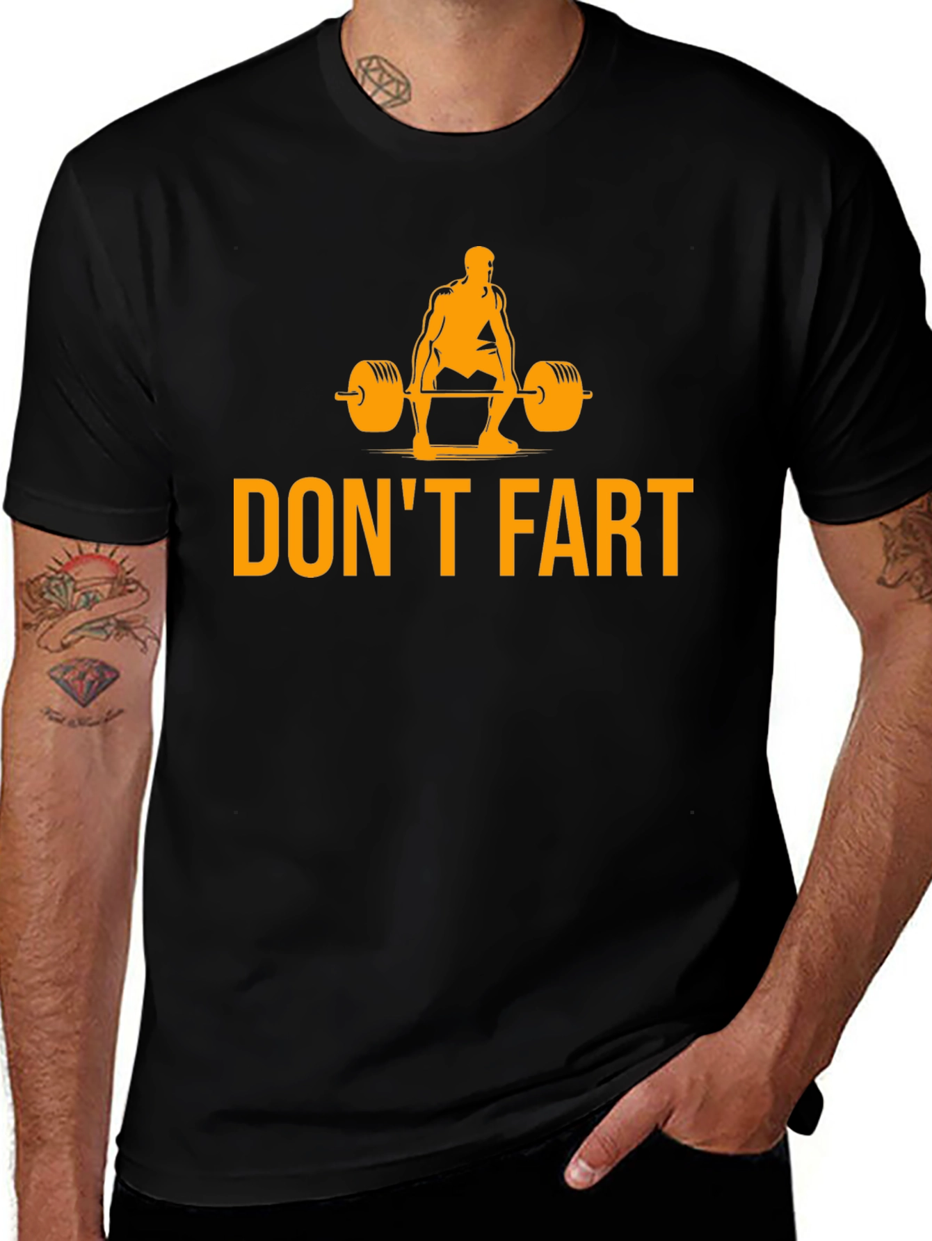 Dont Fart Weightlifting Humor T-Shirt