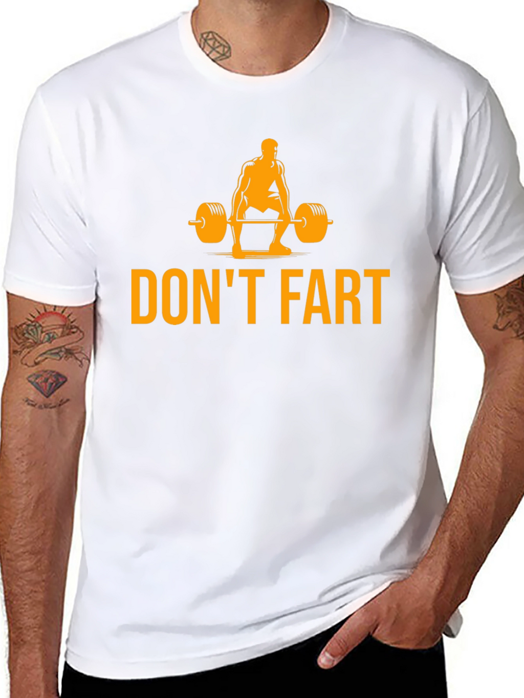 Dont Fart Weightlifting Humor T-Shirt