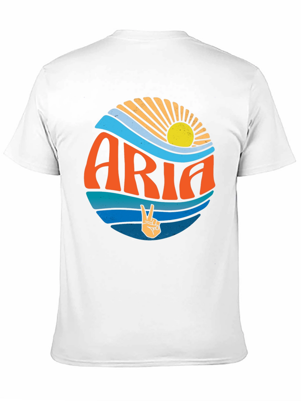Retro Aria T-Shirt - Peace Sign Graphic Tee