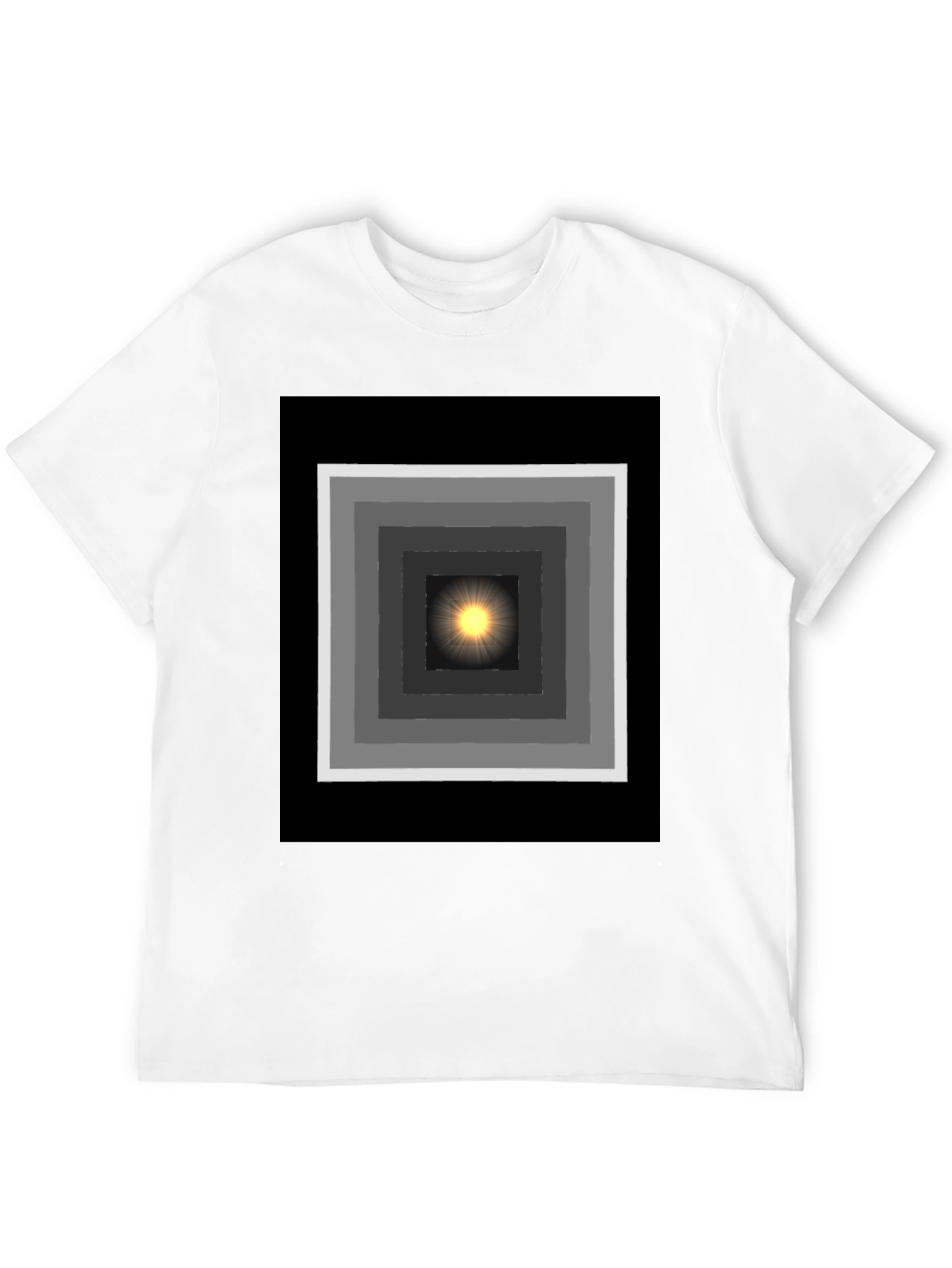 Geometric Light T-Shirt - Trendy Graphic Tee