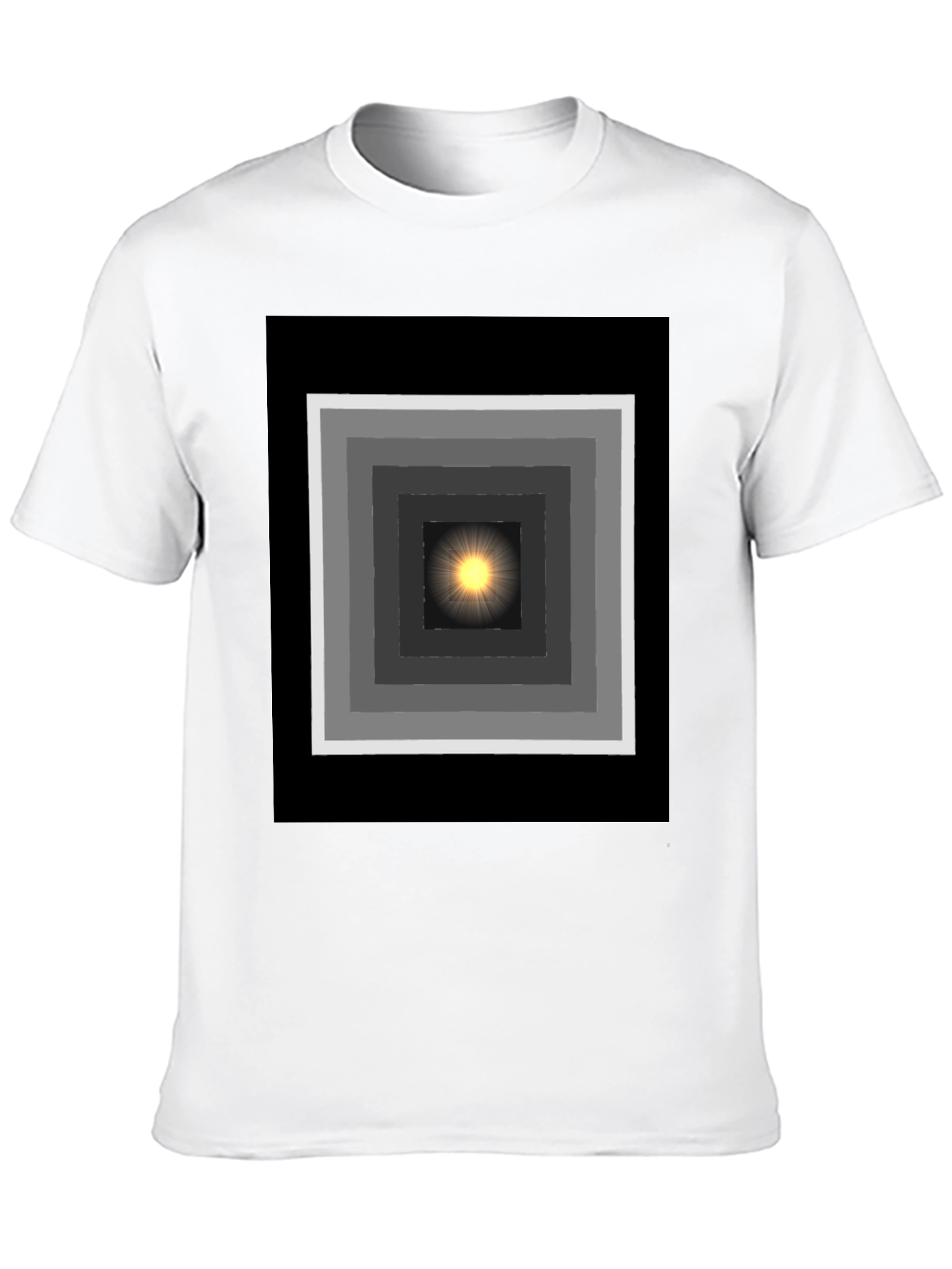 Geometric Light T-Shirt - Trendy Graphic Tee