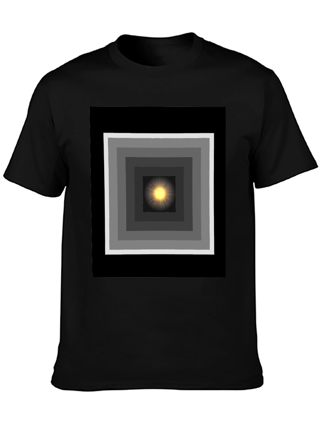 Geometric Light T-Shirt - Trendy Graphic Tee