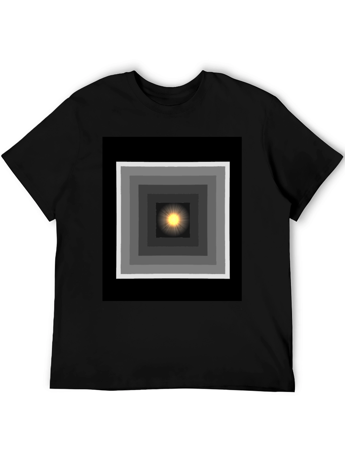 Geometric Light T-Shirt - Trendy Graphic Tee