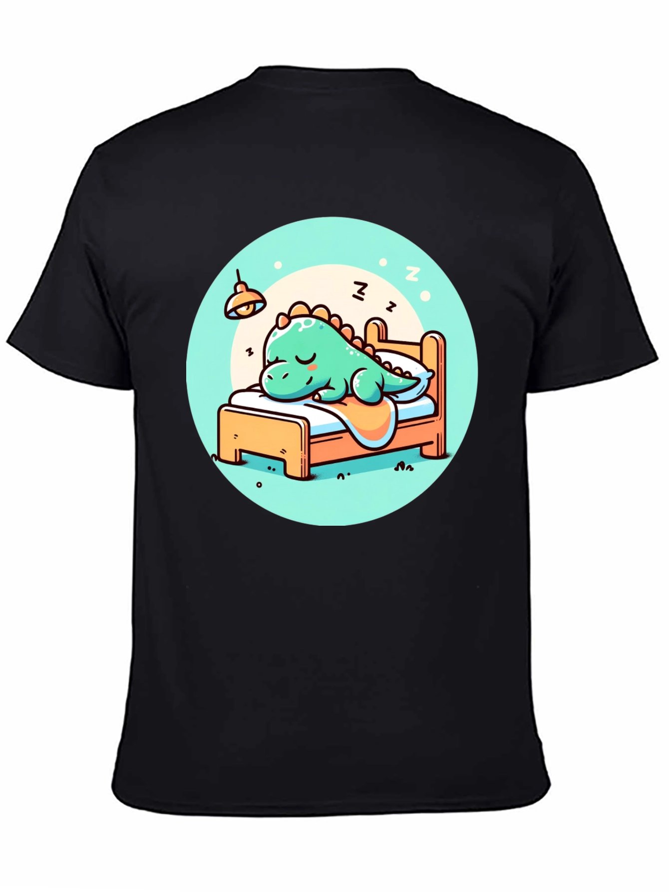 Sleeping Dino Tee - Cute Cartoon Dinosaur T-Shirt