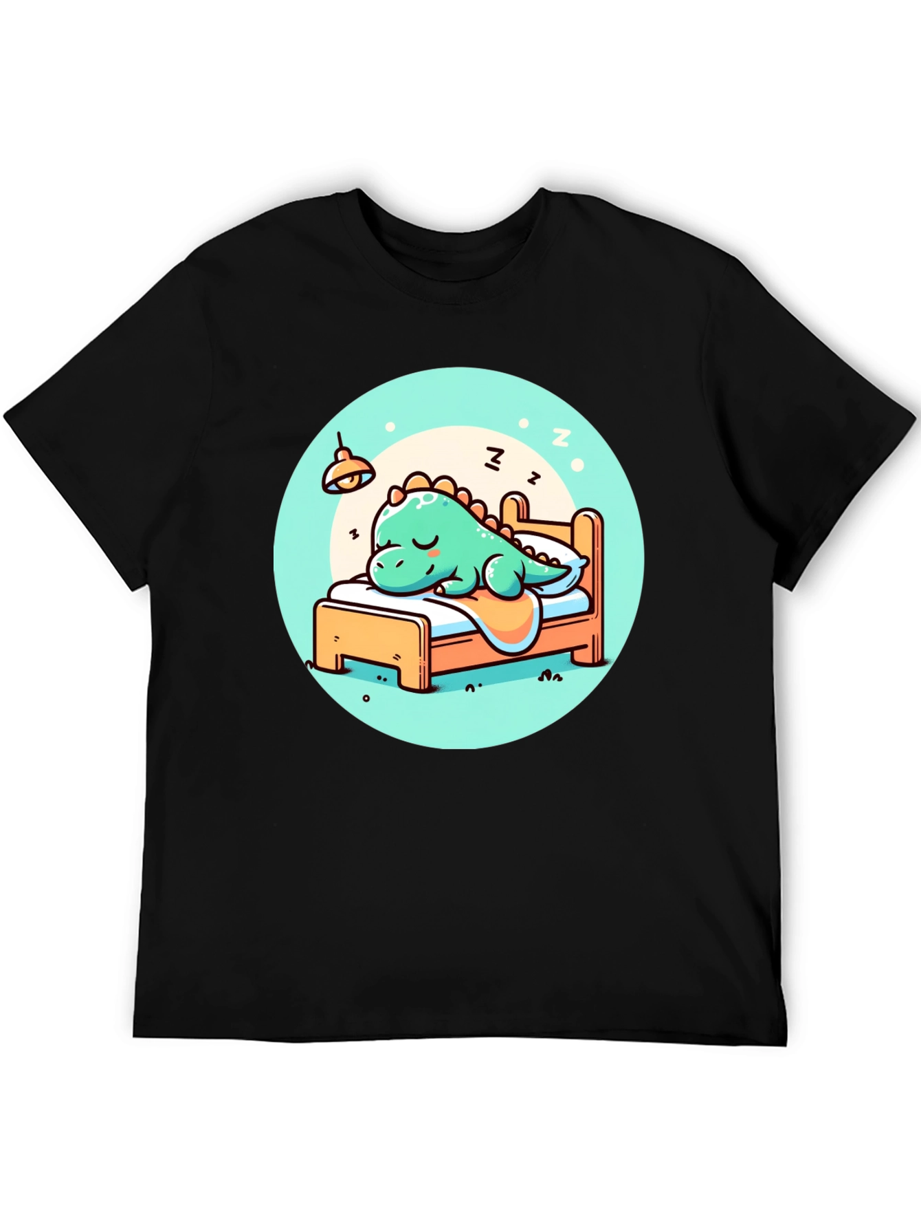 Sleeping Dino Tee - Cute Cartoon Dinosaur T-Shirt