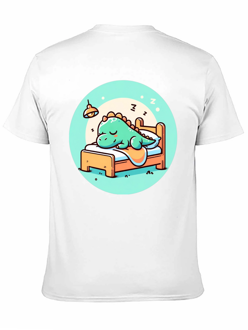 Sleeping Dino Tee - Cute Cartoon Dinosaur T-Shirt