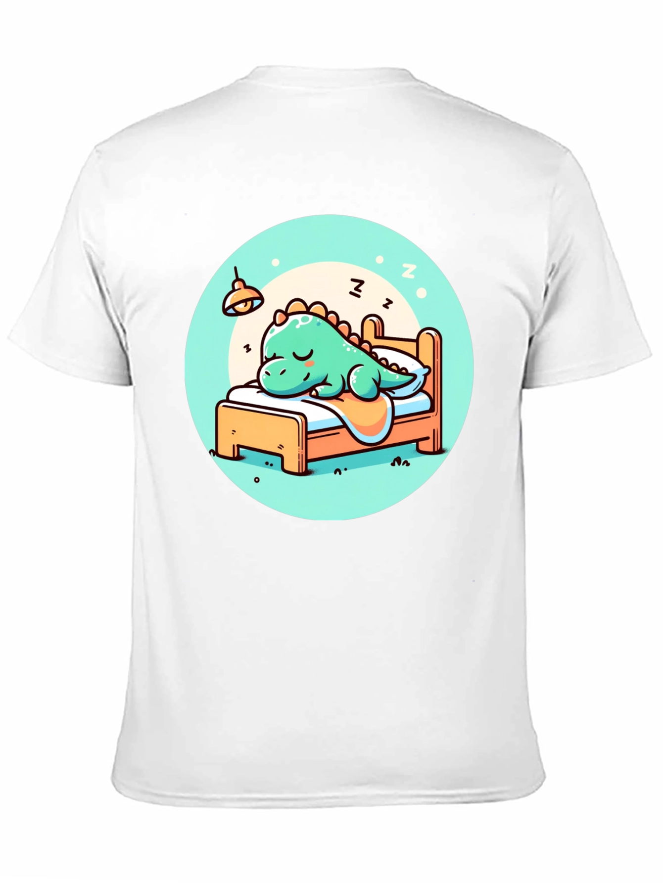 Sleeping Dino Tee - Cute Cartoon Dinosaur T-Shirt