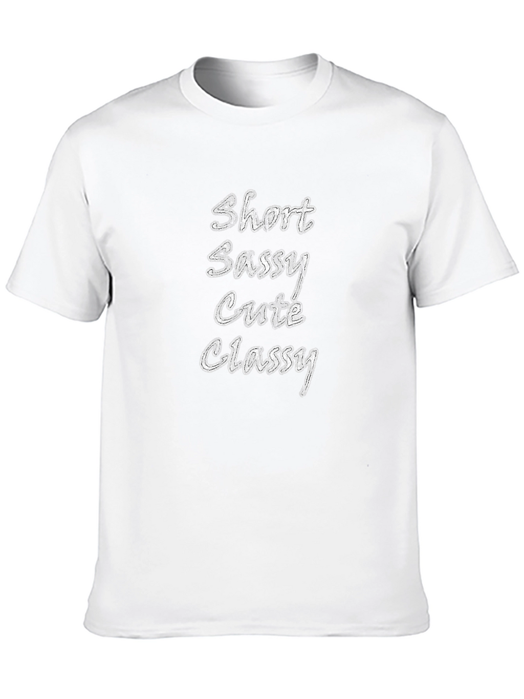 Short Sassy Cutie Classy Tee - Black