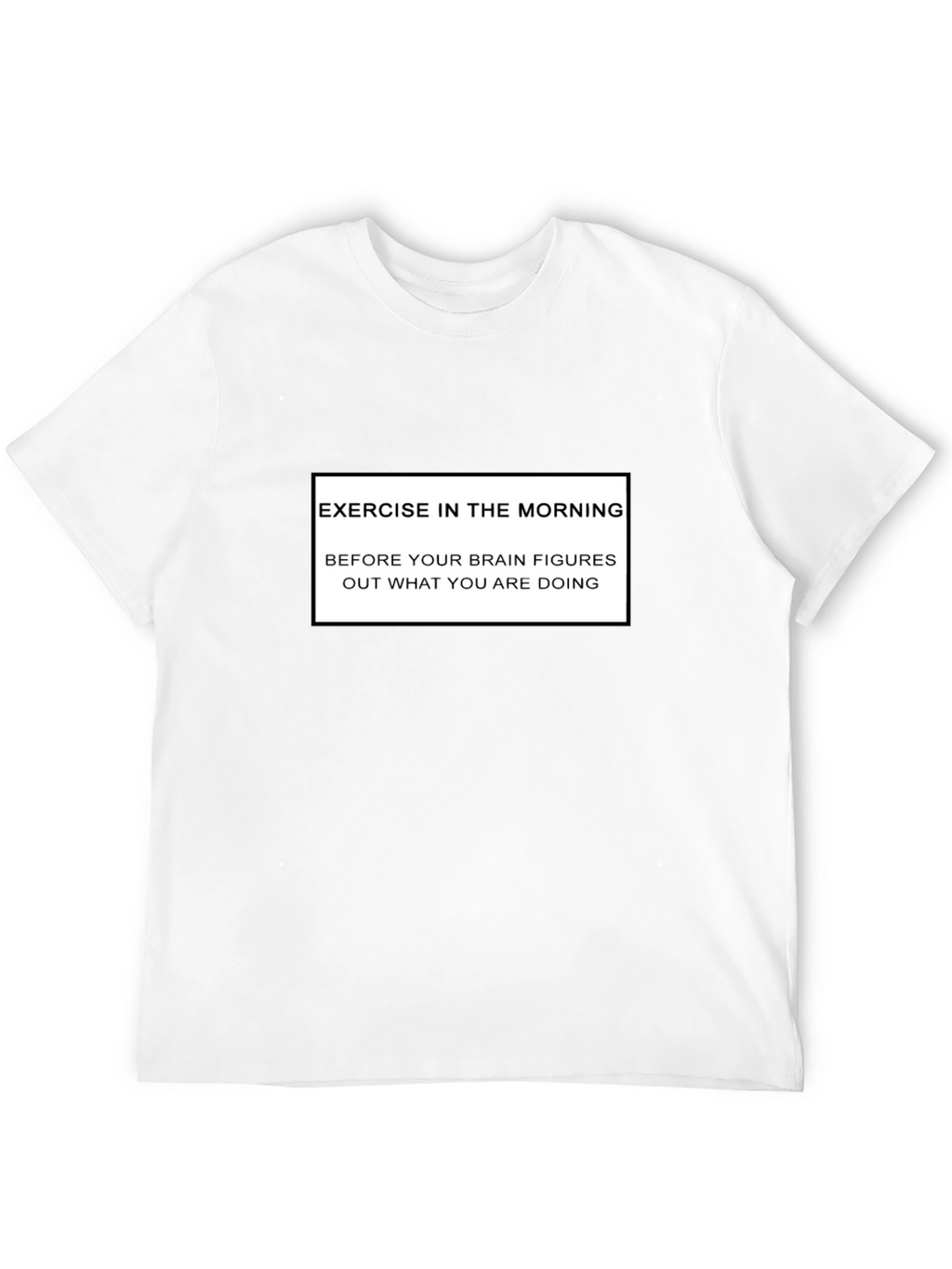 Funny Exercise Morning Black T-Shirt