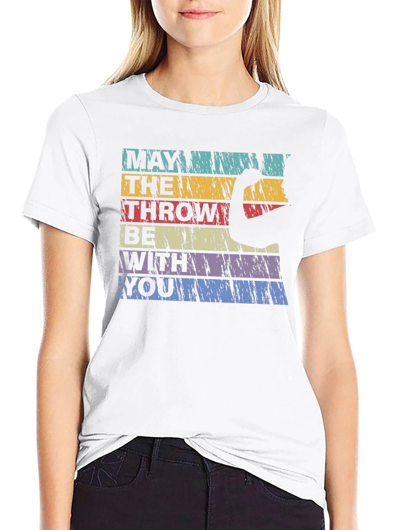 May The Throw Be With You Black T-Shirt