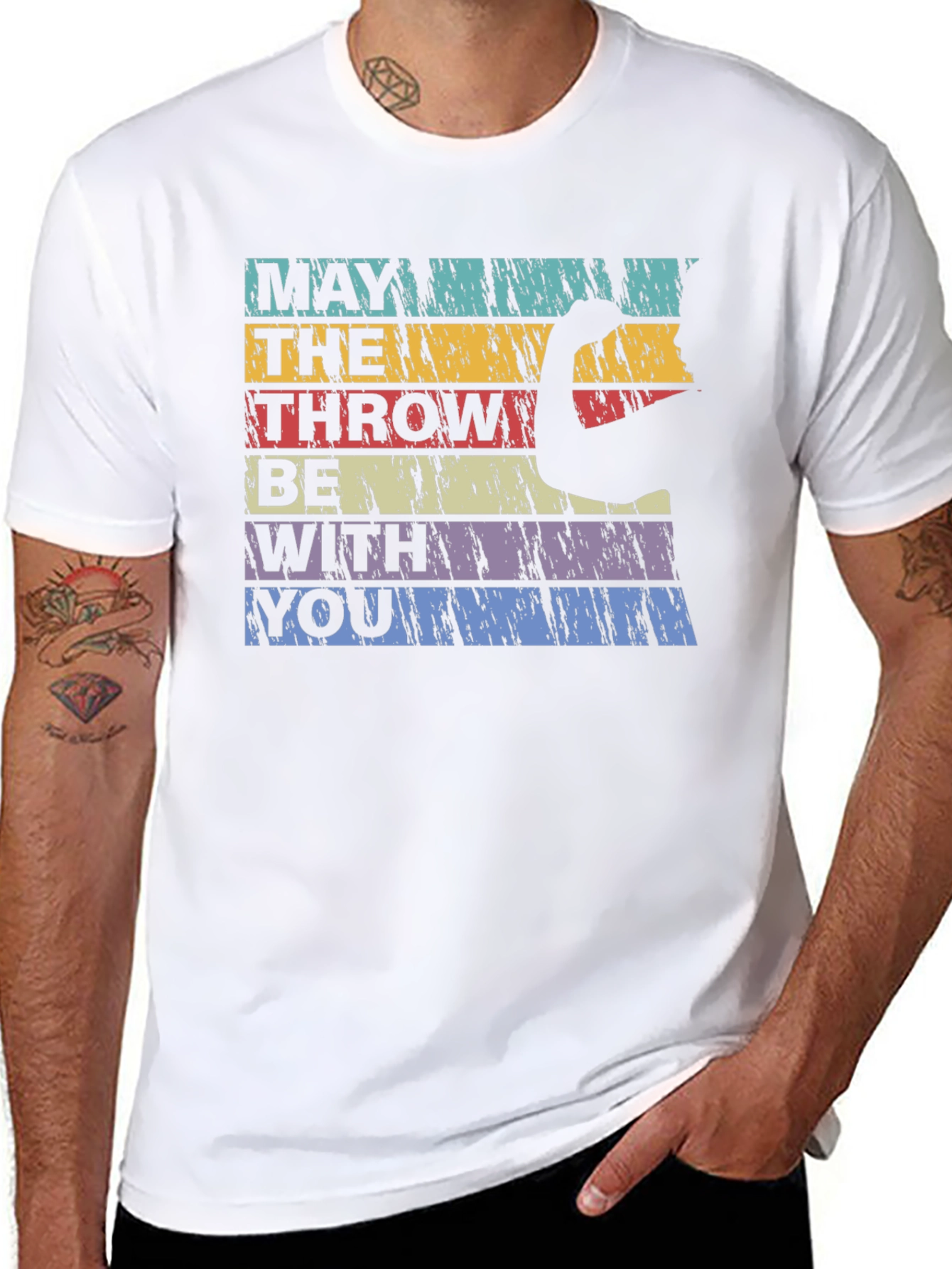 May The Throw Be With You Black T-Shirt