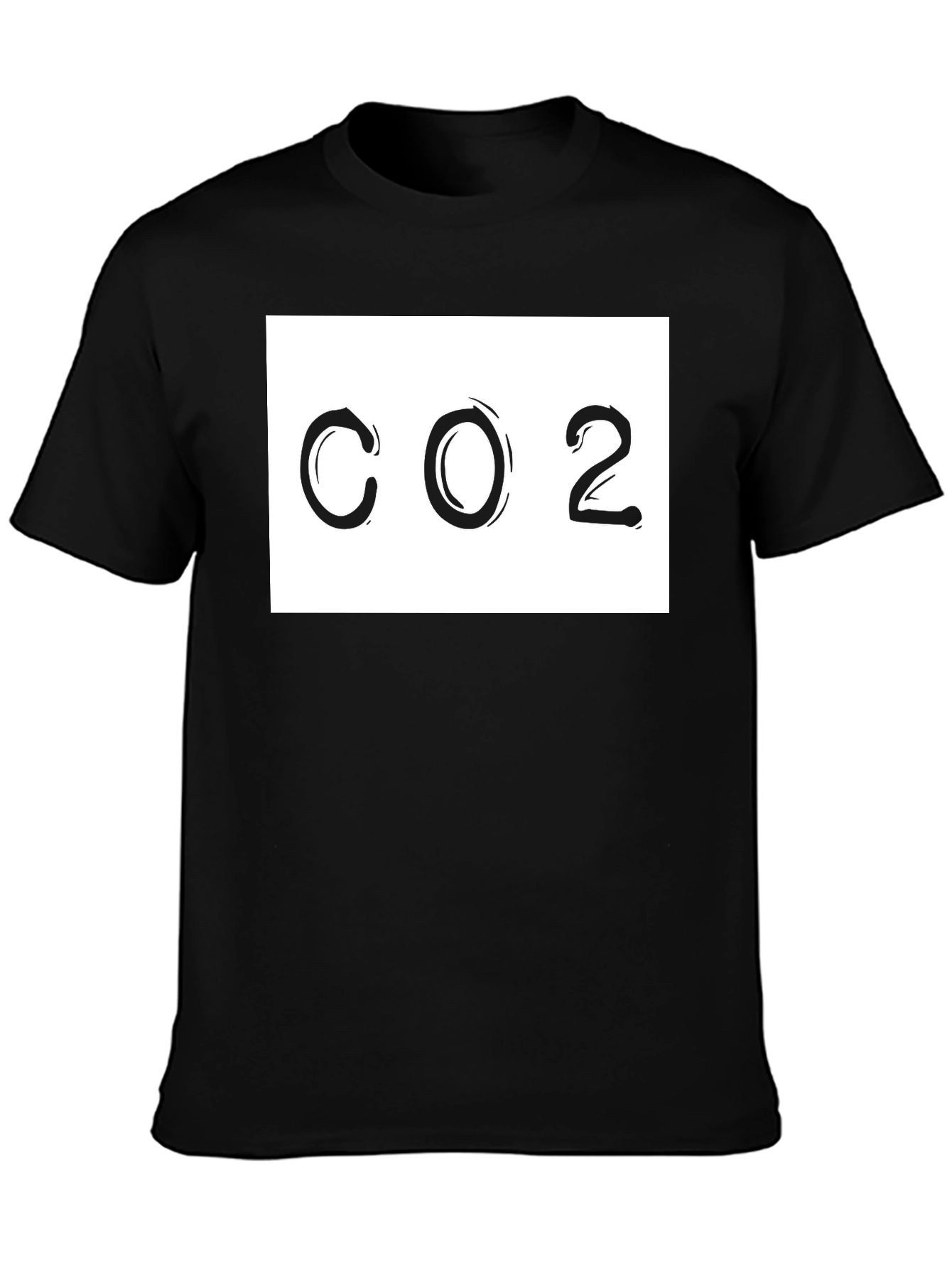 CO2 Graphic Tee - Black Cotton T-Shirt