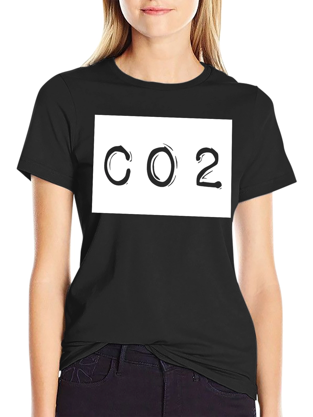 CO2 Graphic Tee - Black Cotton T-Shirt