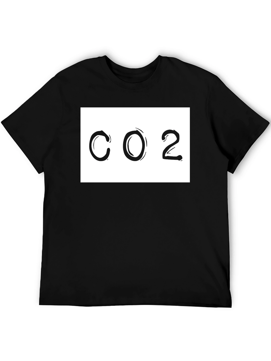 CO2 Graphic Tee - Black Cotton T-Shirt