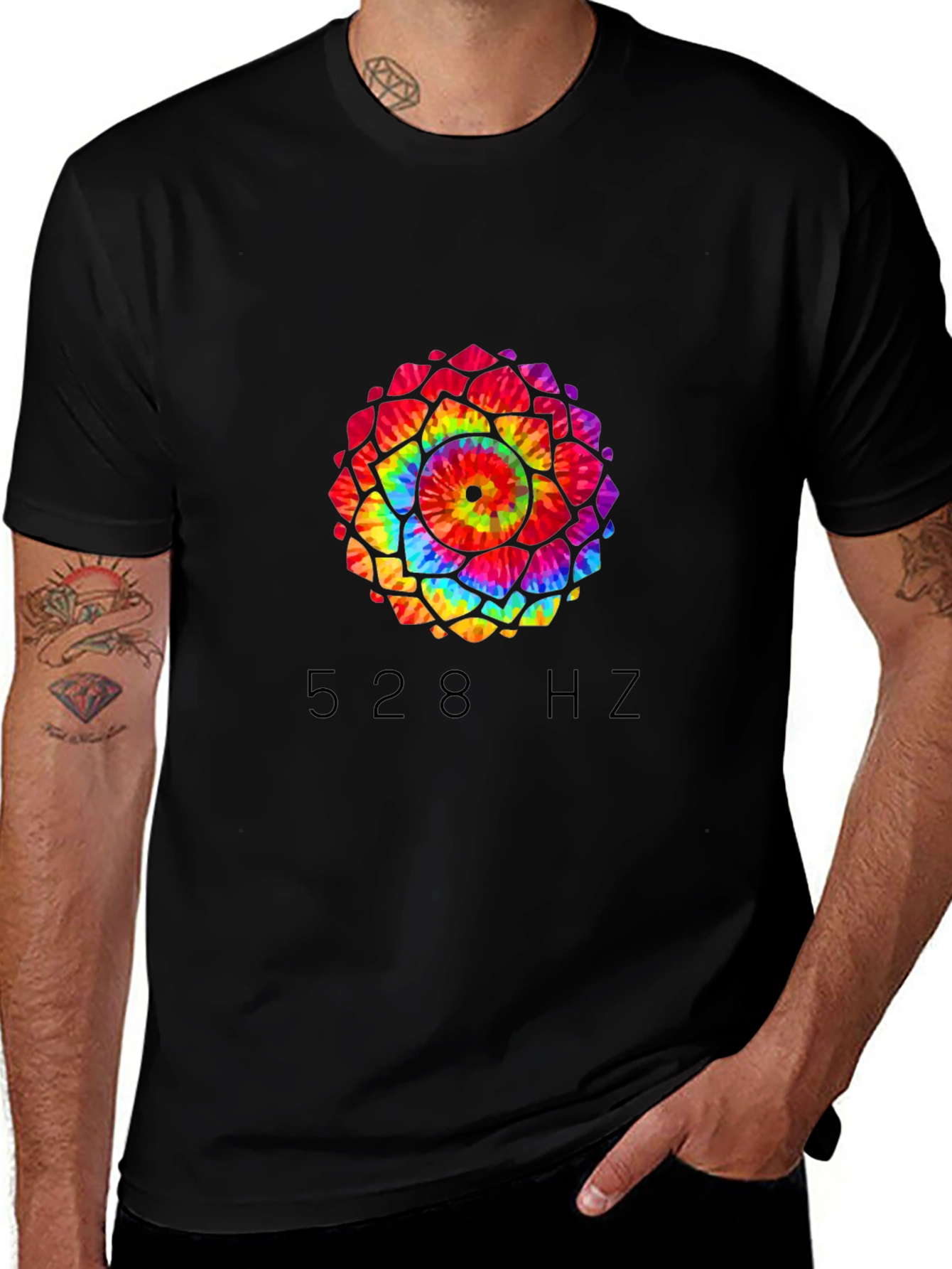 528 Hz Mandala T-Shirt - Positive Vibes