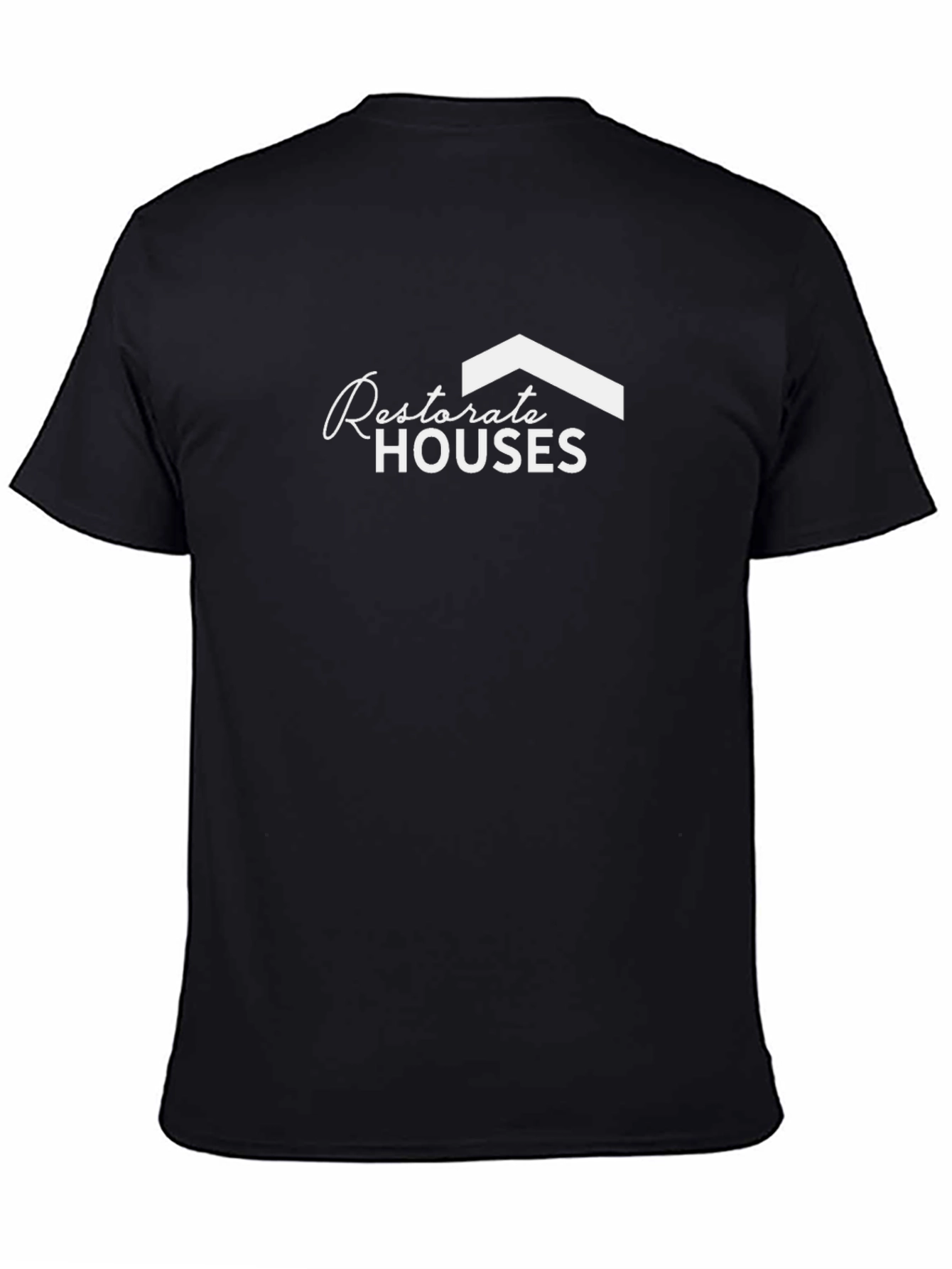 Restore Houses Graphic Tee - Black Stylish & Comfy