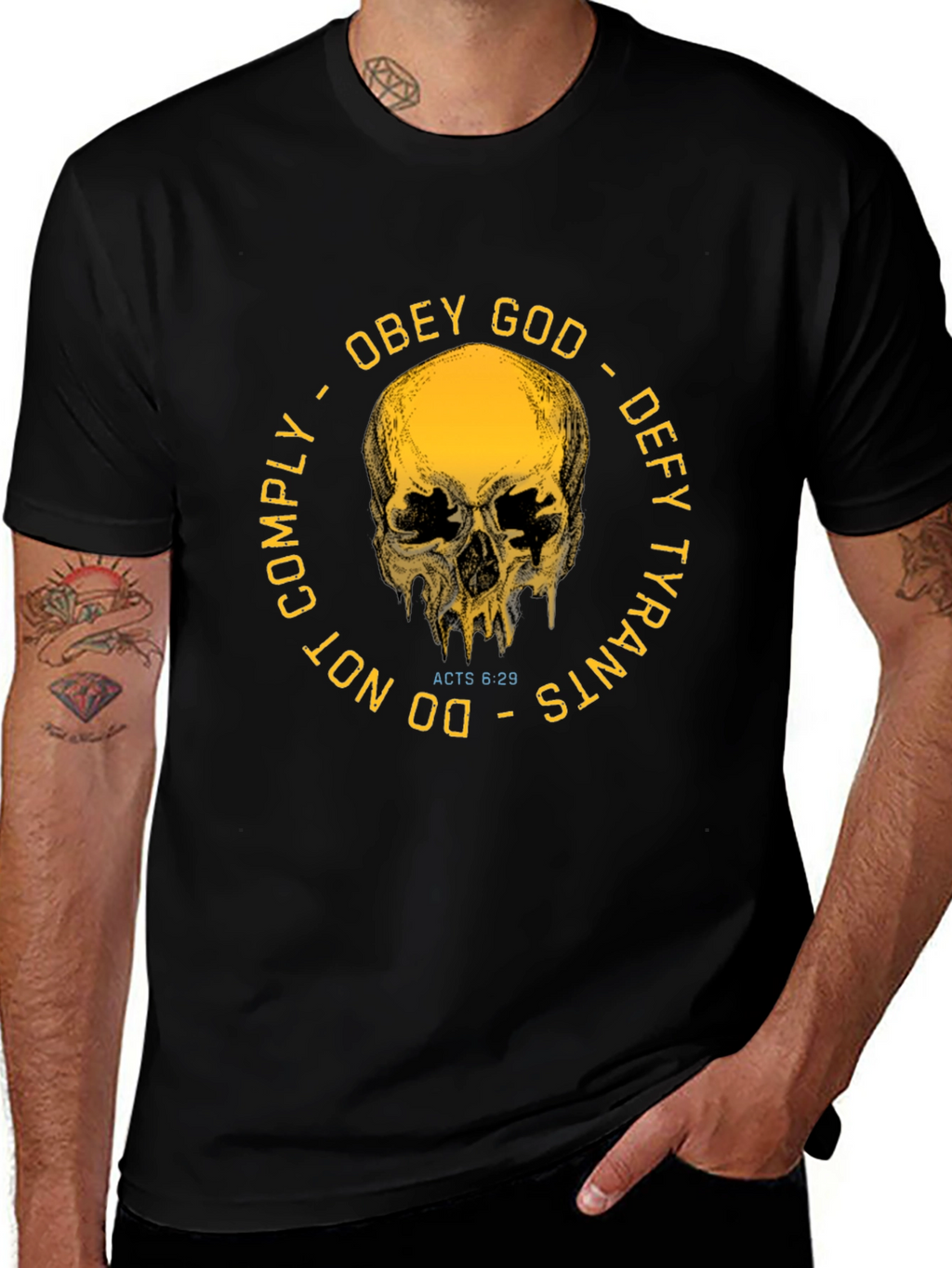 Obey God Defy Tyrants Graphic T-Shirt