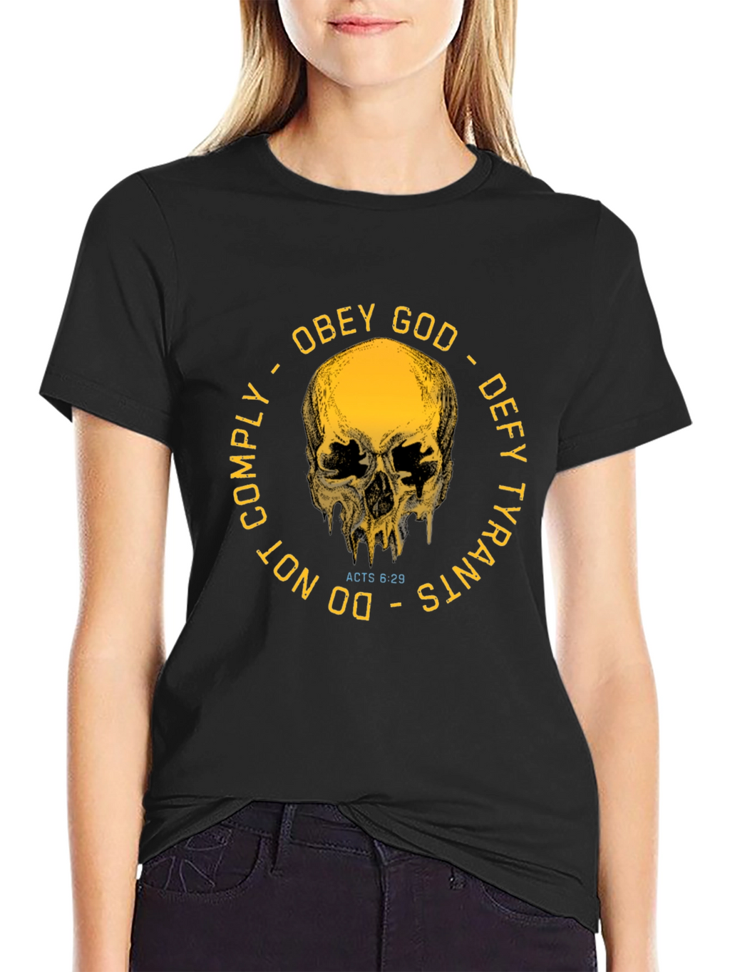 Obey God Defy Tyrants Graphic T-Shirt