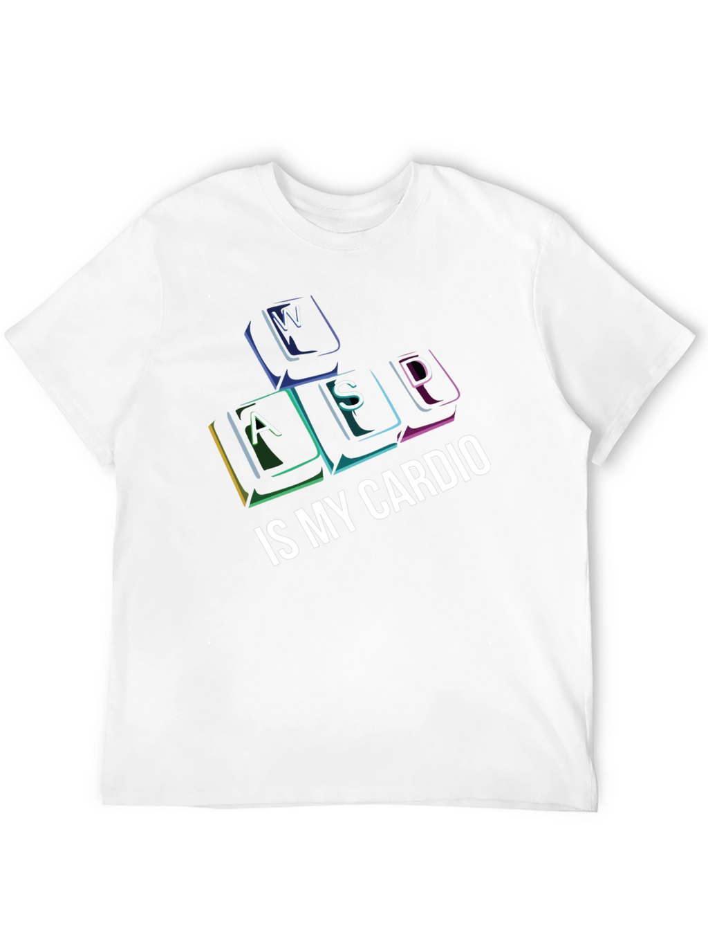 Gamer Cardio T-Shirt - WASD Keys Funny Gaming Tee