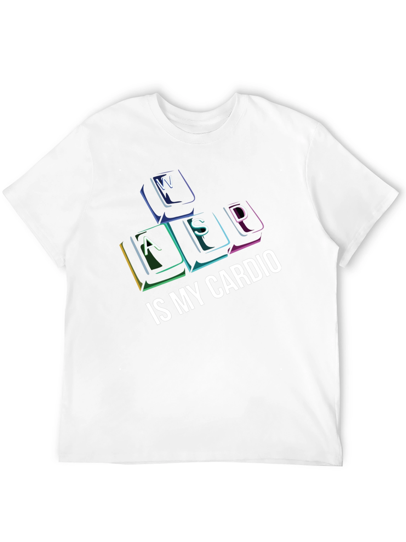 Gamer Cardio T-Shirt - WASD Keys Funny Gaming Tee