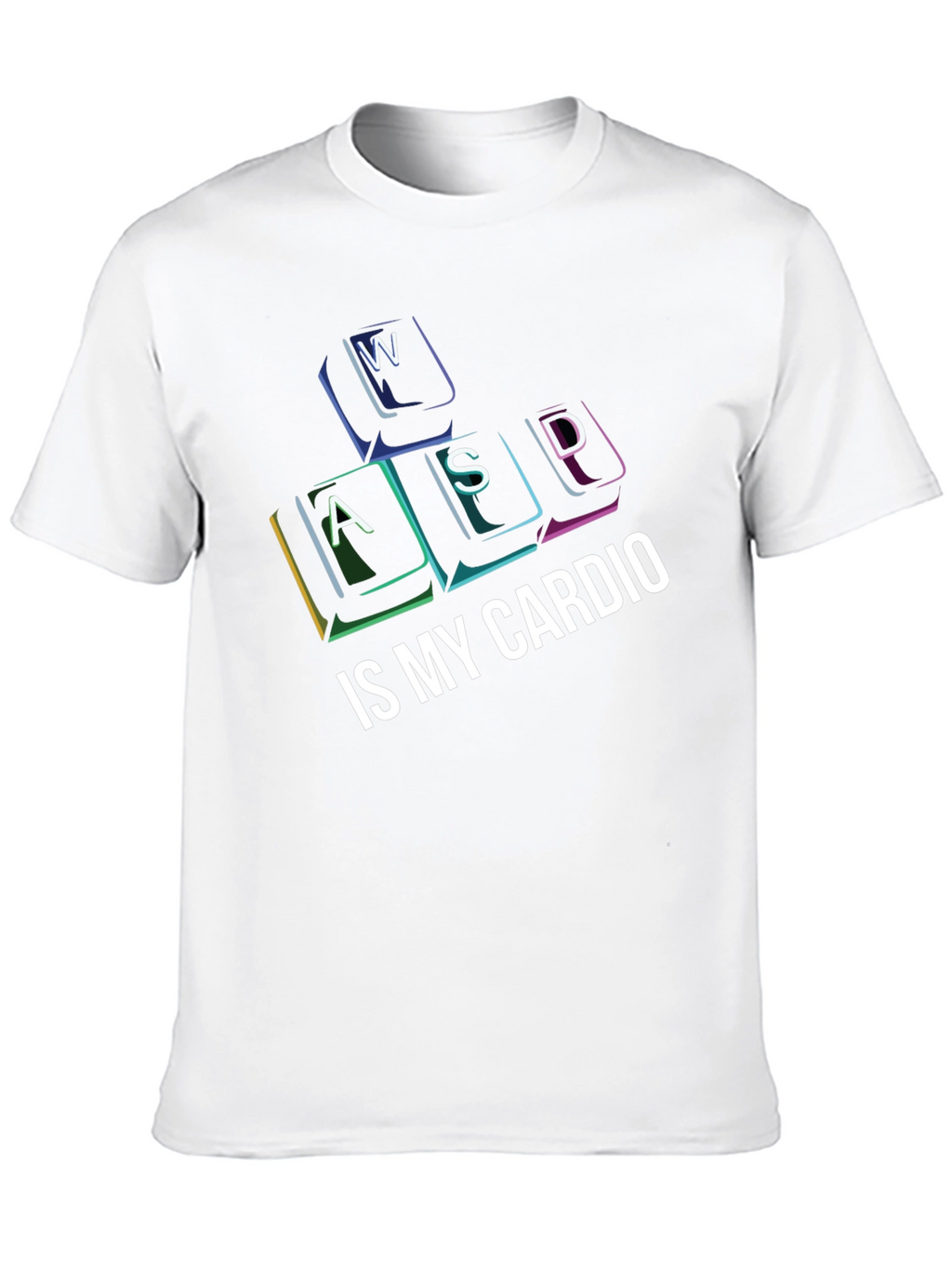 Gamer Cardio T-Shirt - WASD Keys Funny Gaming Tee
