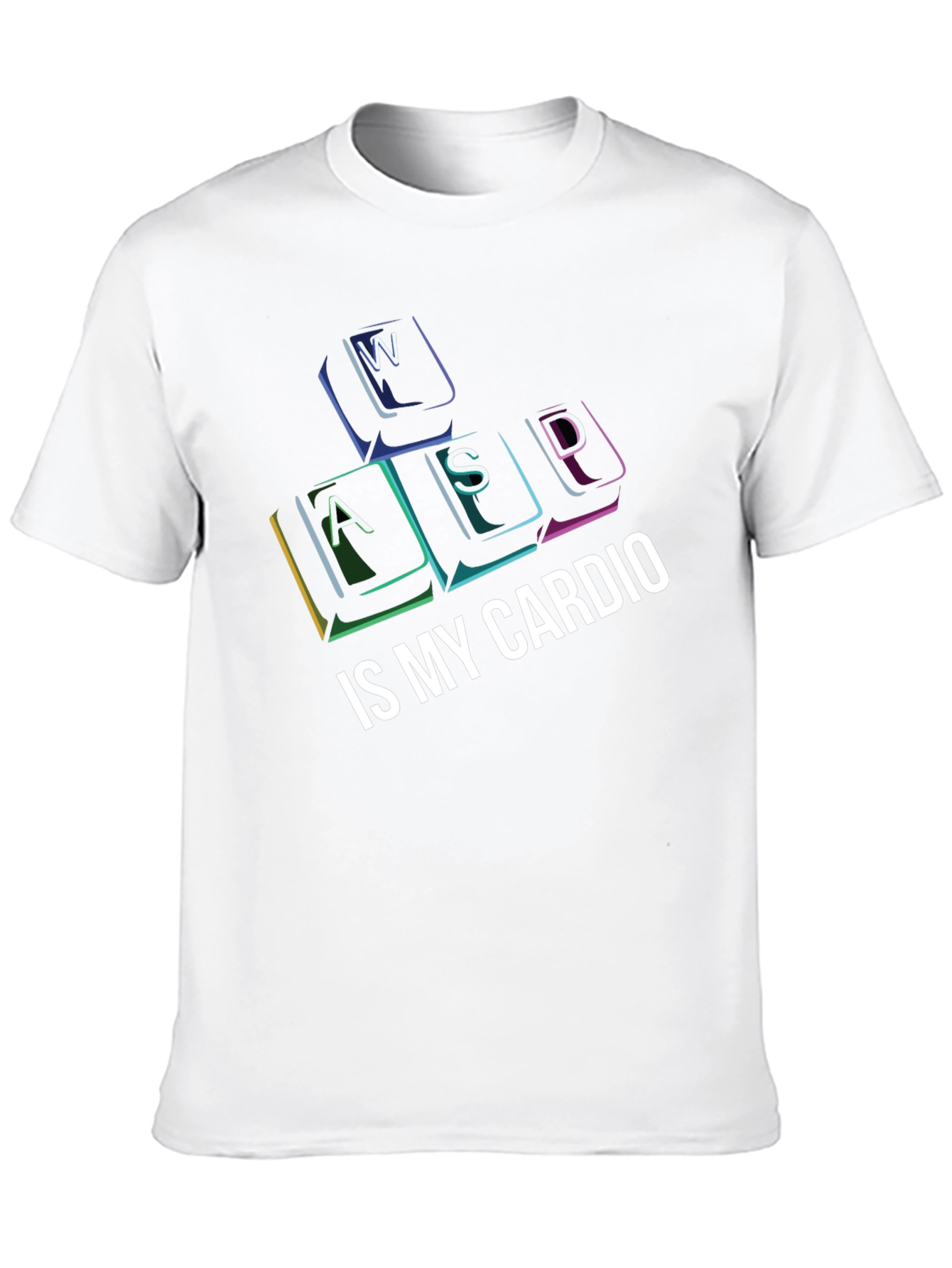 Gamer Cardio T-Shirt - WASD Keys Funny Gaming Tee