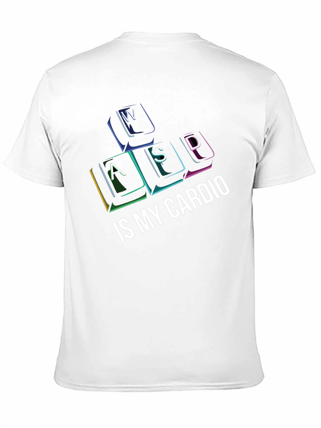 Gamer Cardio T-Shirt - WASD Keys Funny Gaming Tee