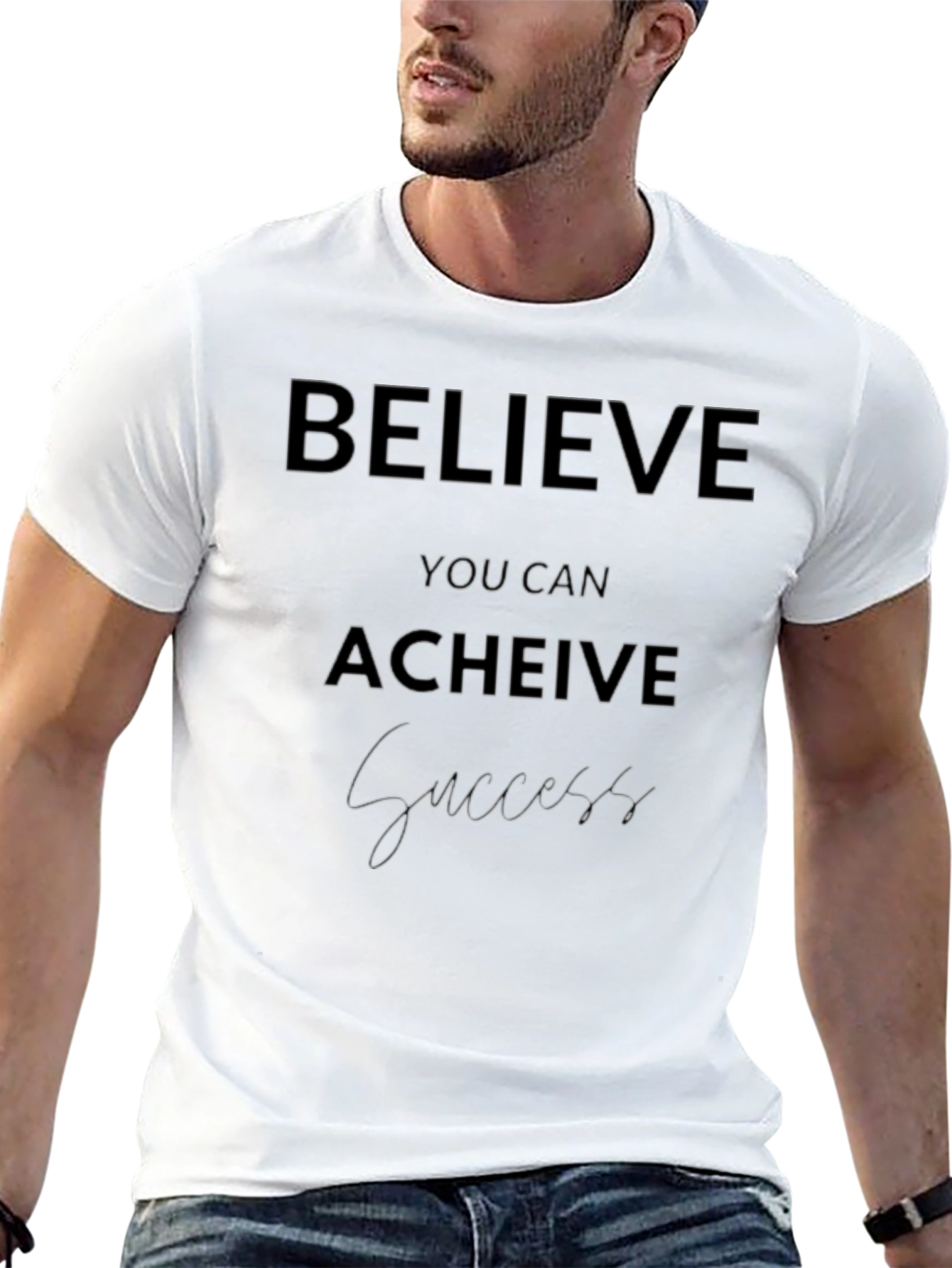 Believe You Can Achieve Black T-Shirt