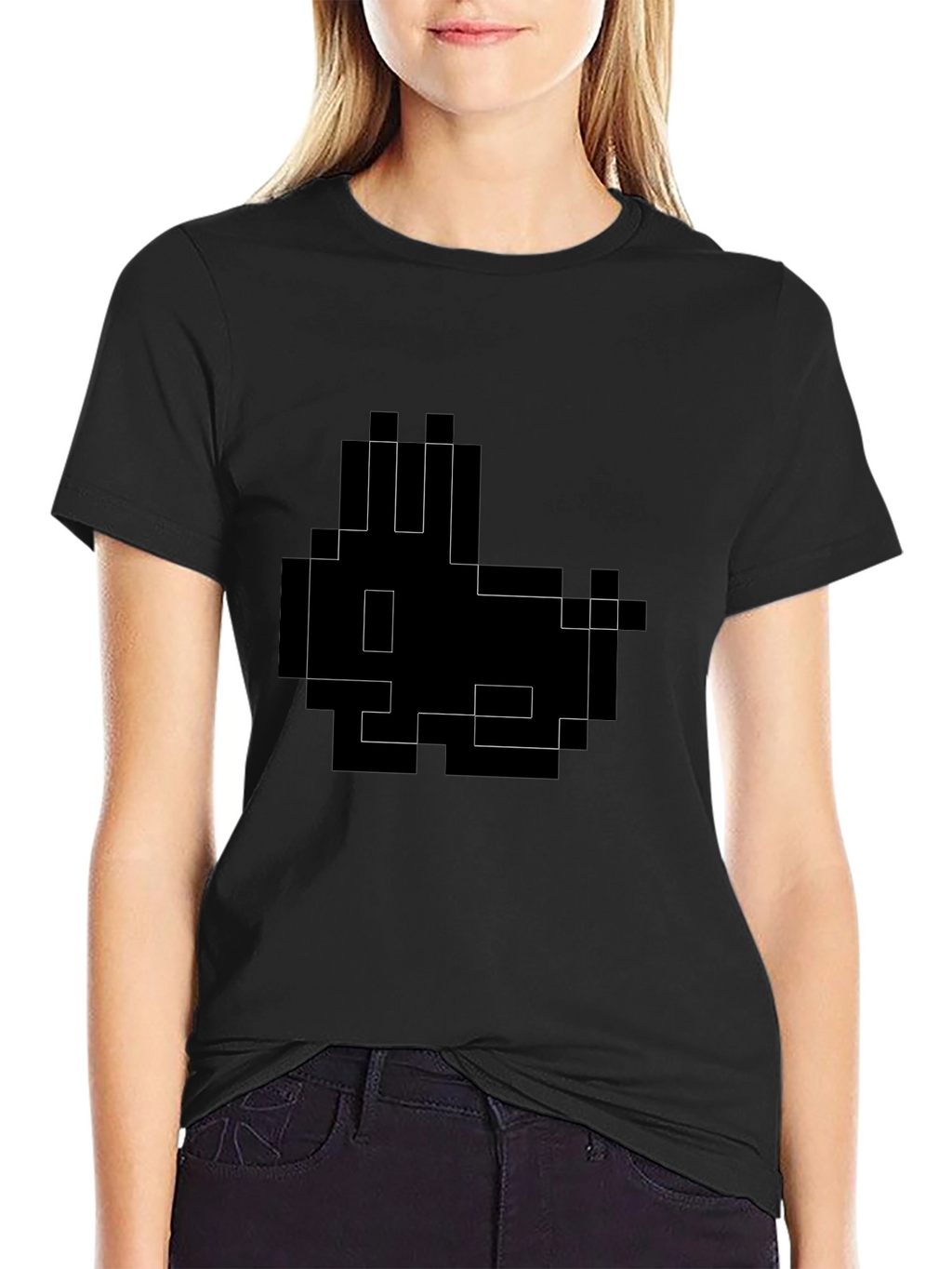Pixel Rabbit Graphic Tee - Gamer Style