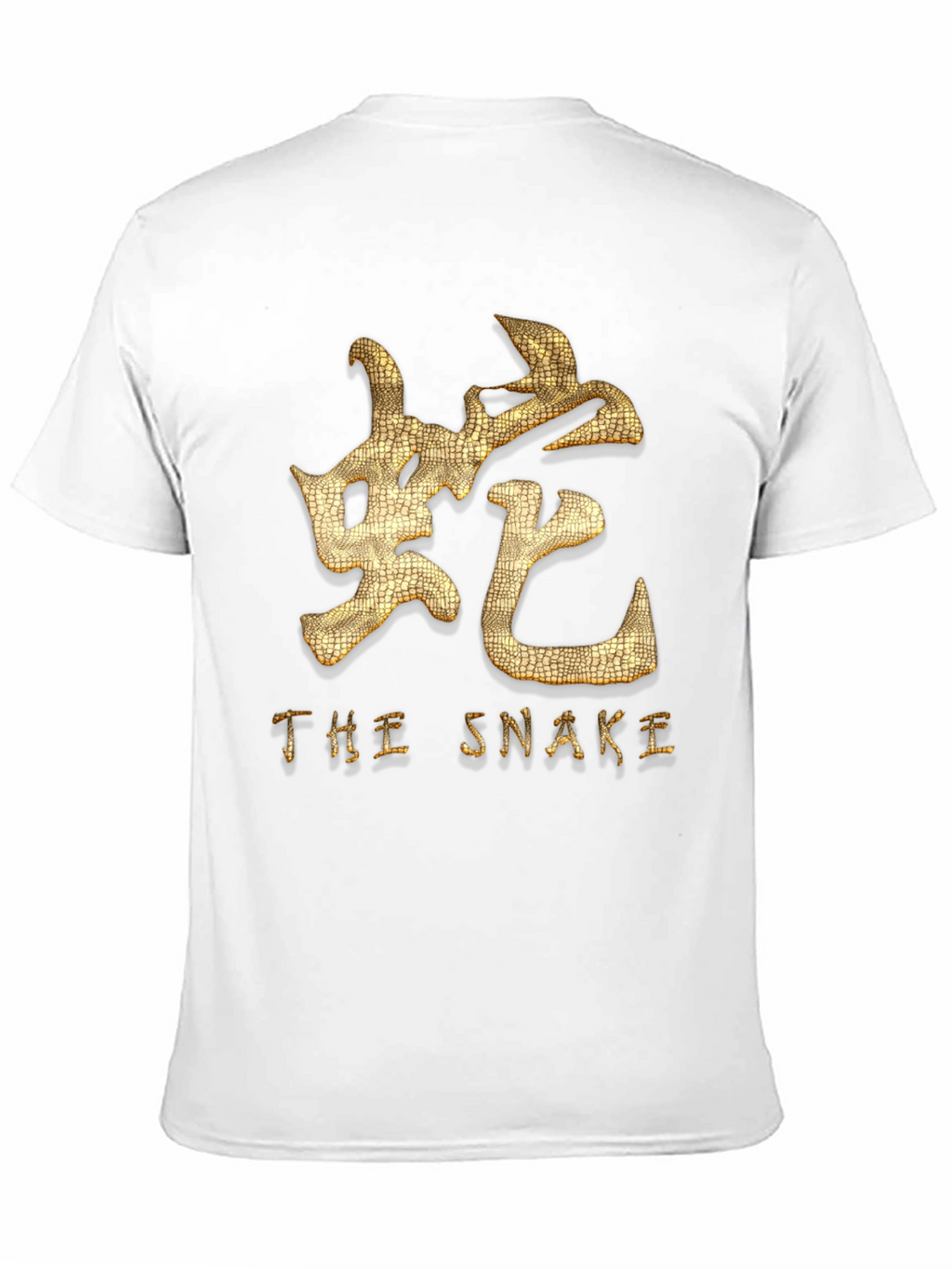 Snake Zodiac T-Shirt - Chinese Symbol Gold Print