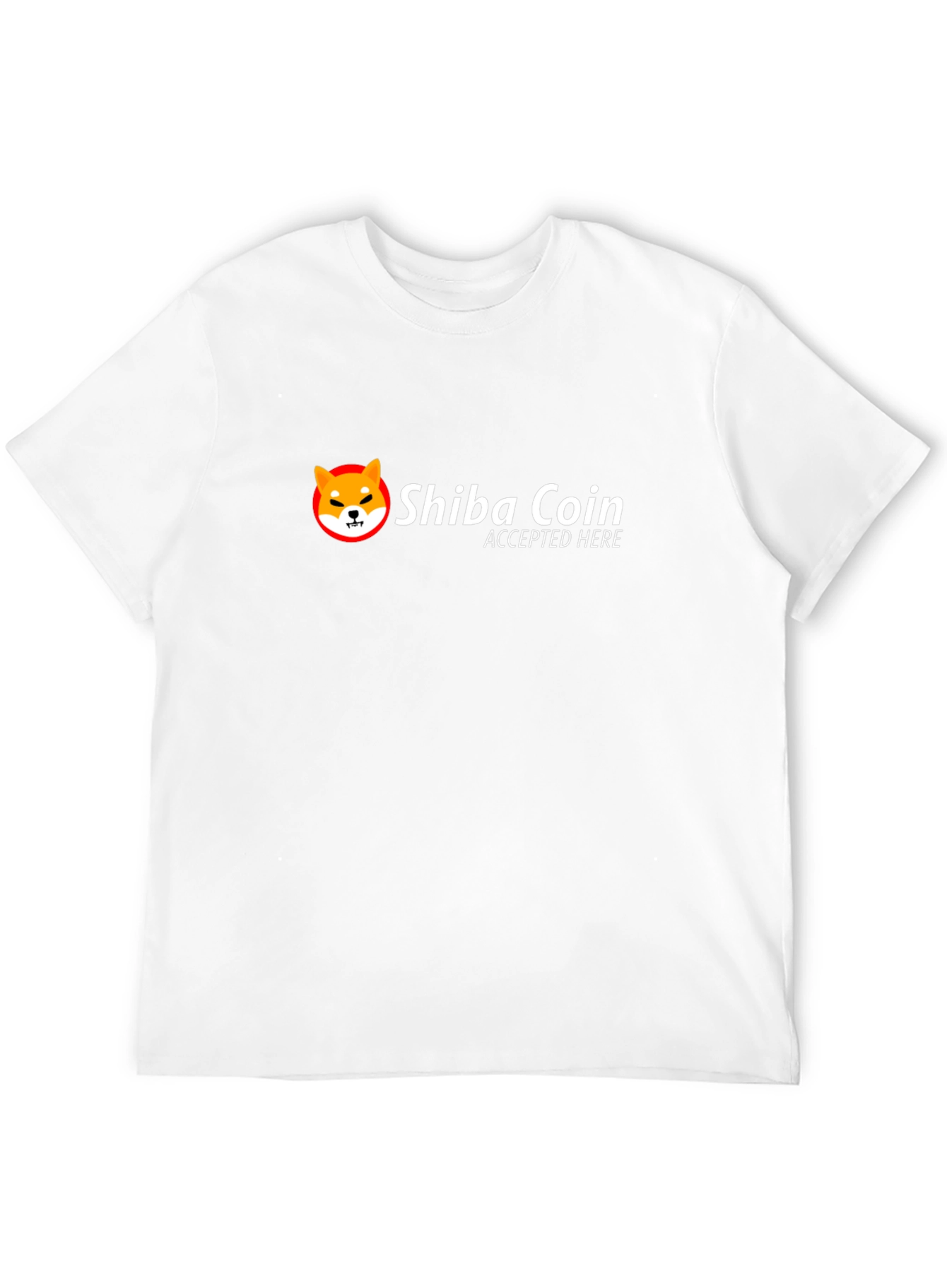 Shiba Coin Accepted Here Black T-Shirt