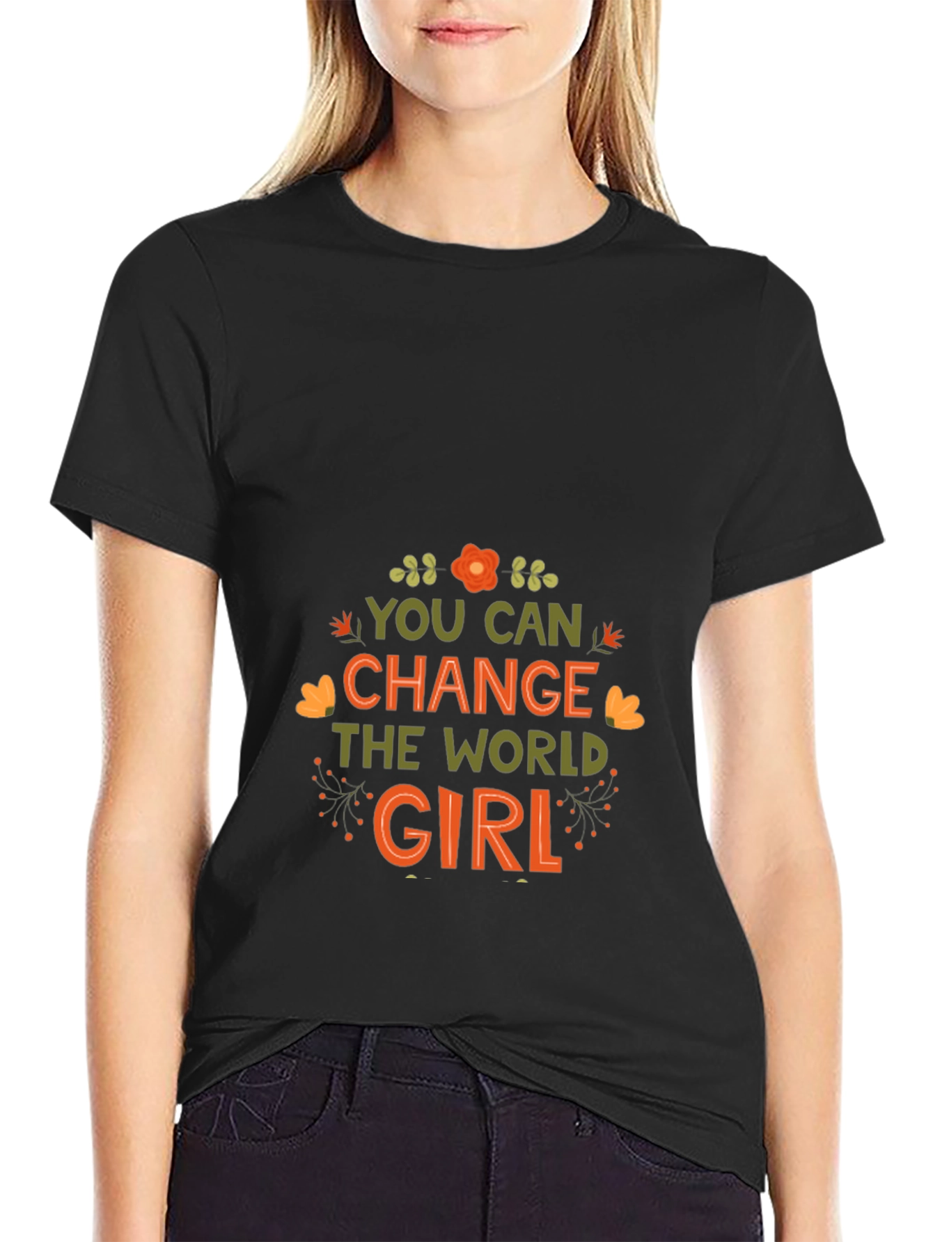 Empowering Girls Tee: Change the World