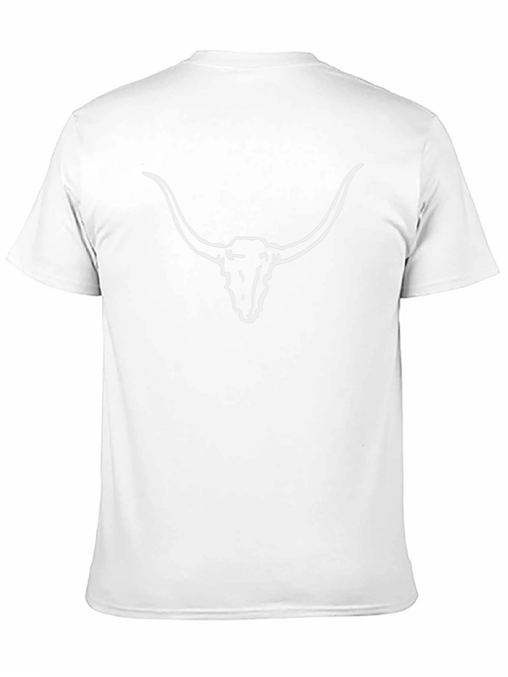 Texas Longhorn Skull Graphic Tee - Black