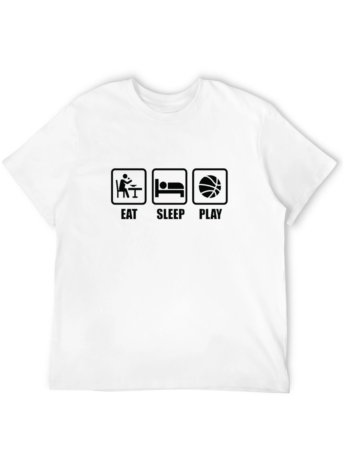 Eat Sleep Play Black Graphic Tee