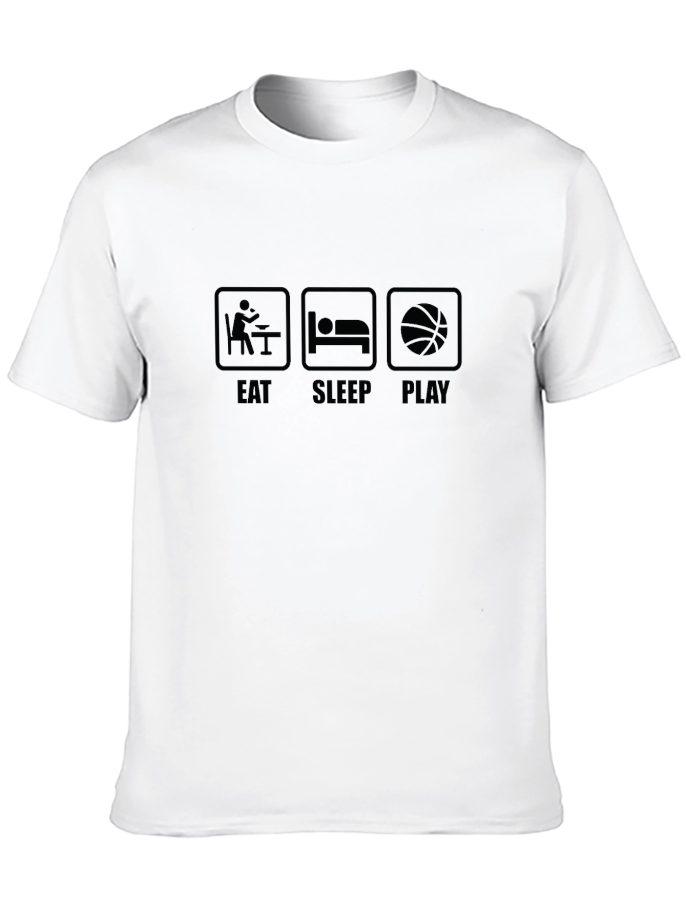 Eat Sleep Play Black Graphic Tee