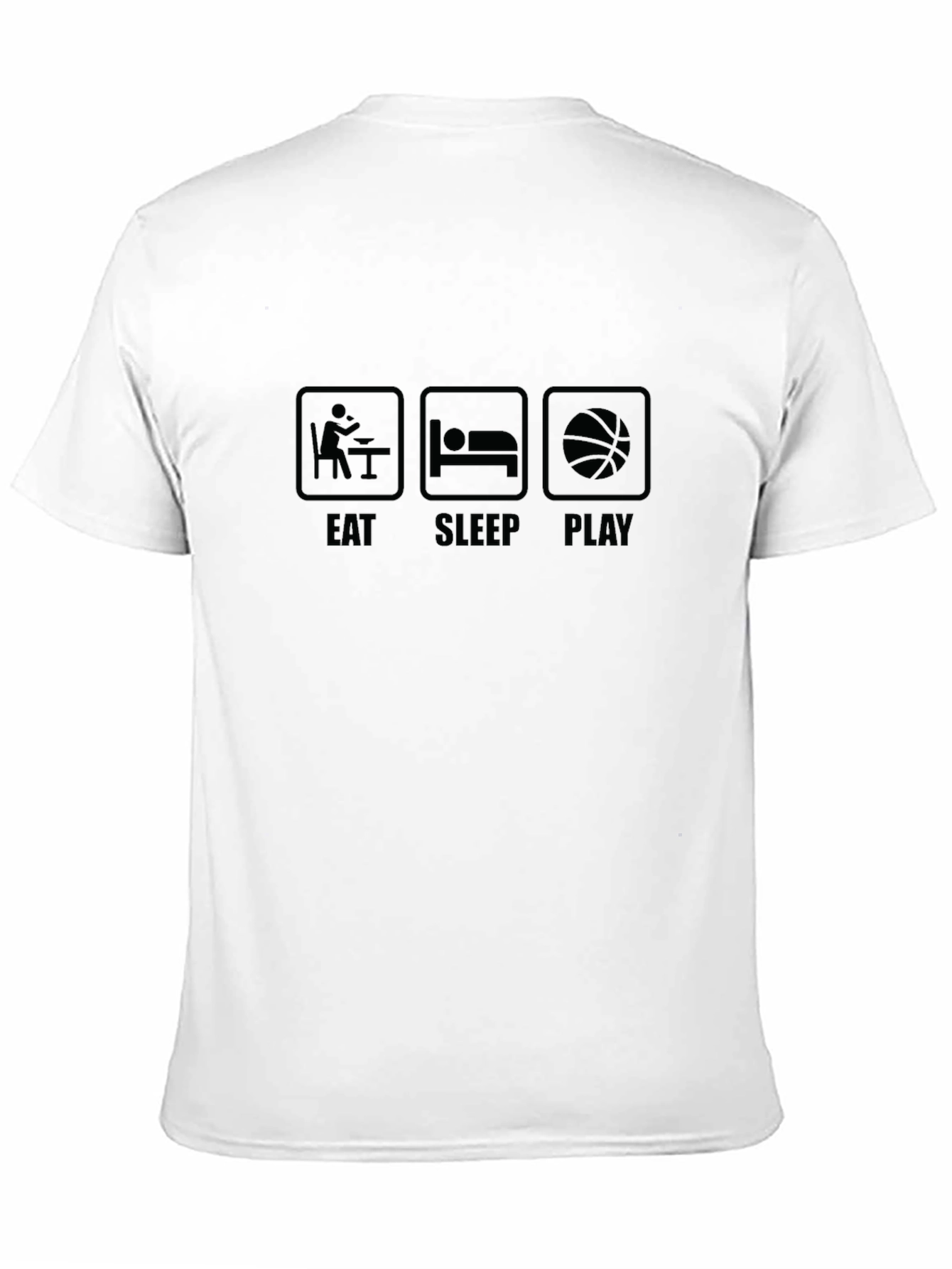 Eat Sleep Play Black Graphic Tee