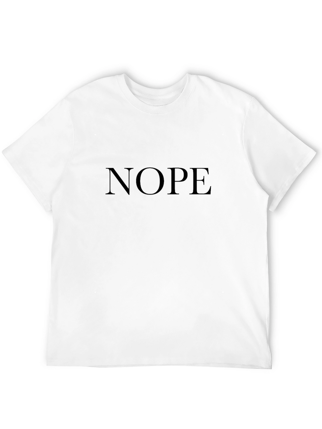 Nope Graphic Tee - Classic Crew Neck