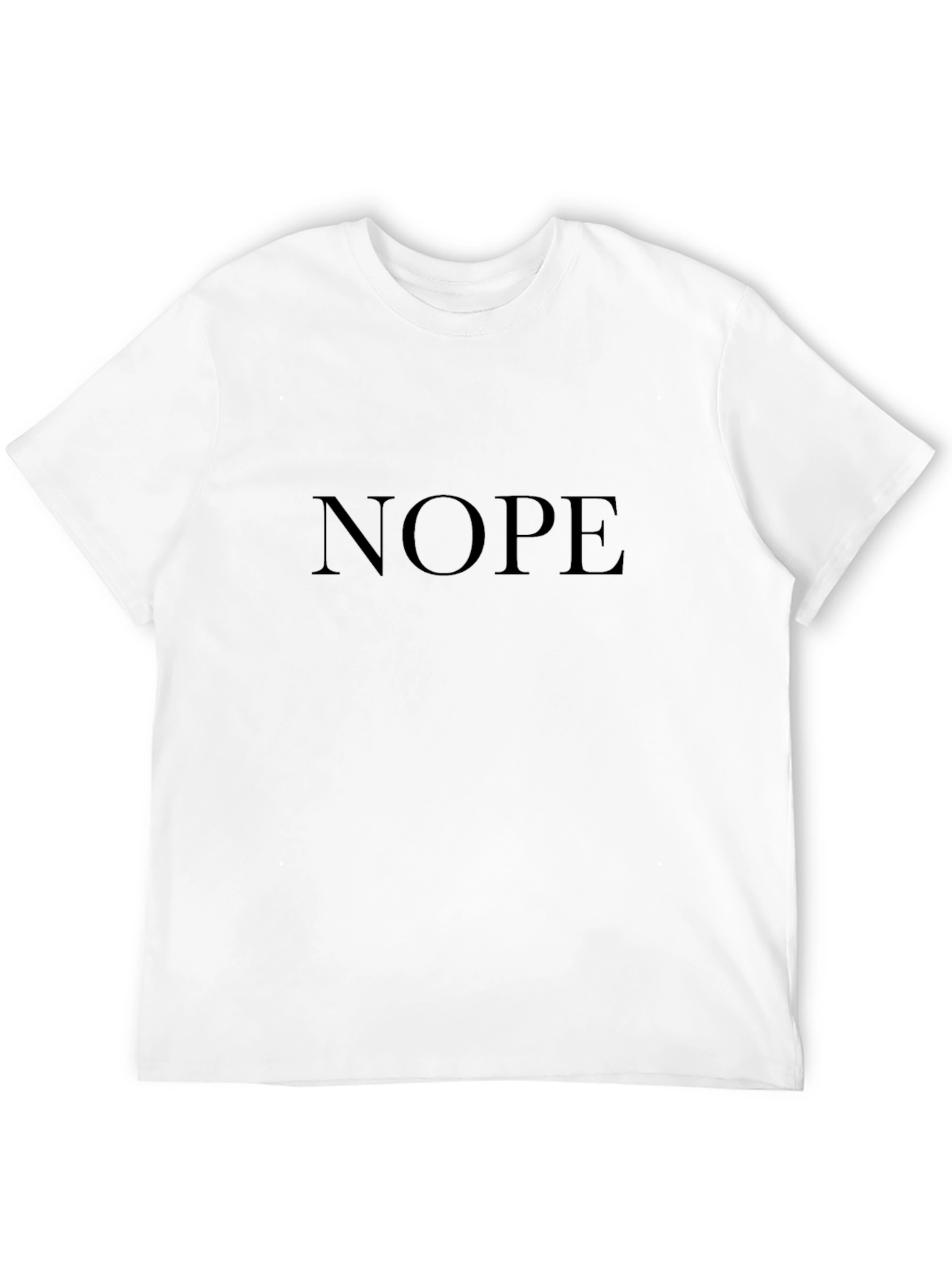 Nope Graphic Tee - Classic Crew Neck