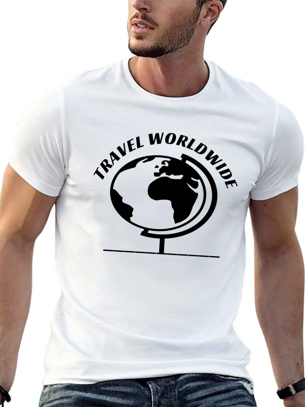 Travel Worldwide Globe Graphic T-Shirt