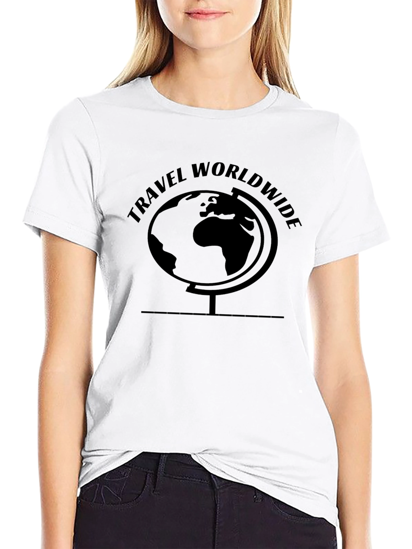 Travel Worldwide Globe Graphic T-Shirt