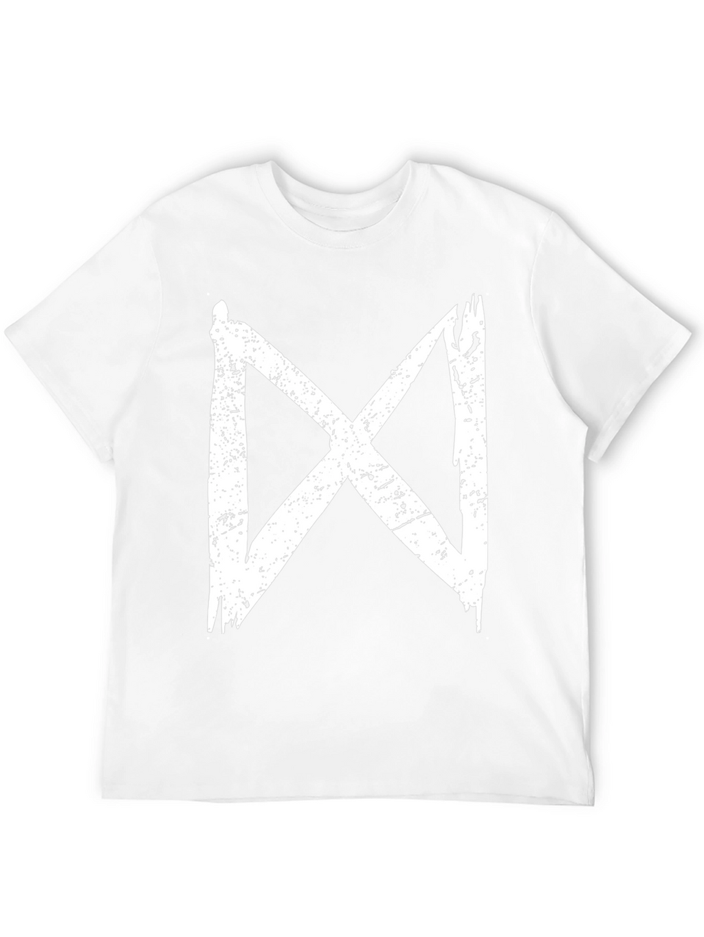Distressed X Graphic Black T-Shirt