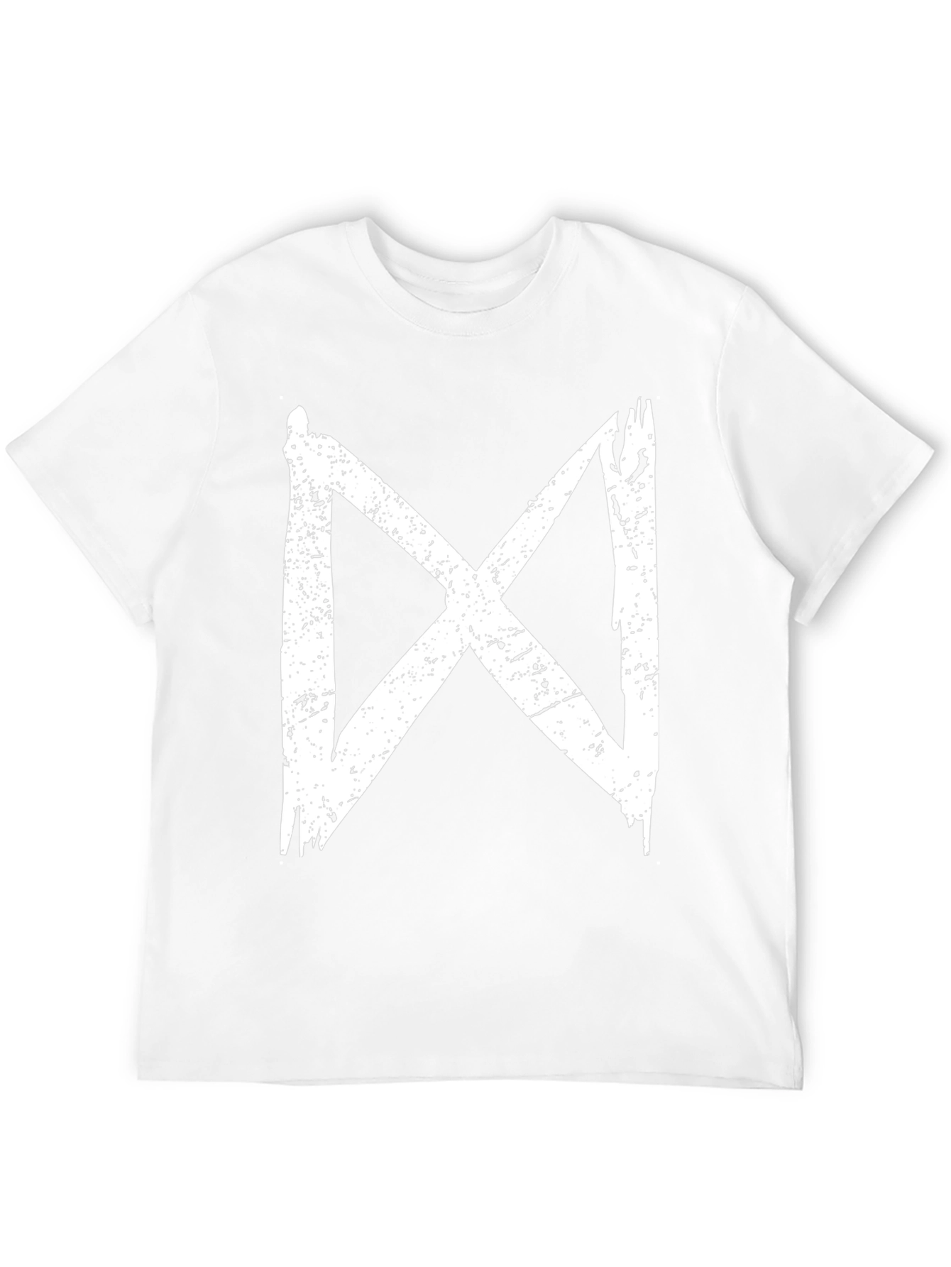 Distressed X Graphic Black T-Shirt