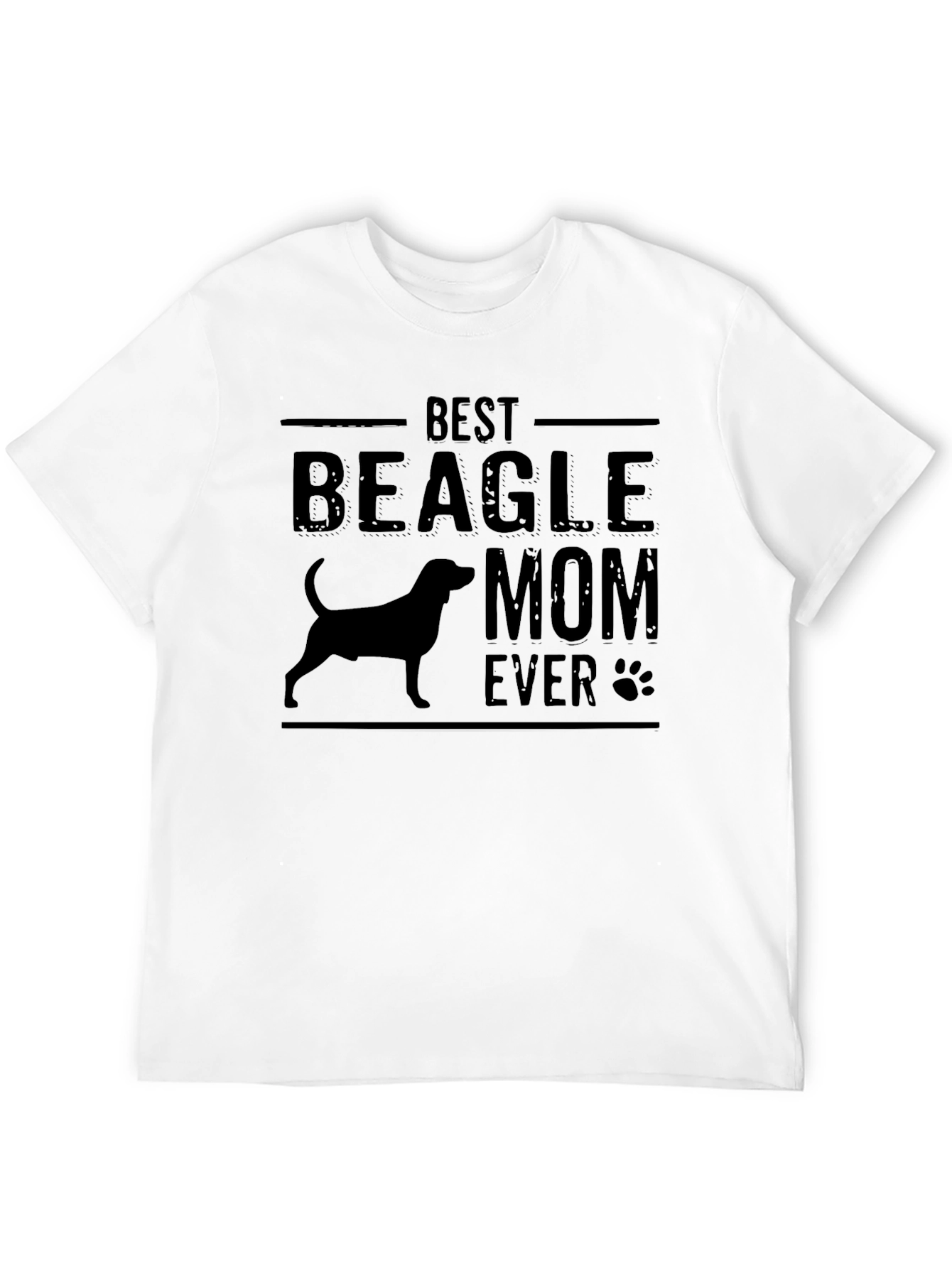 Best Beagle Mom Ever Black T-Shirt
