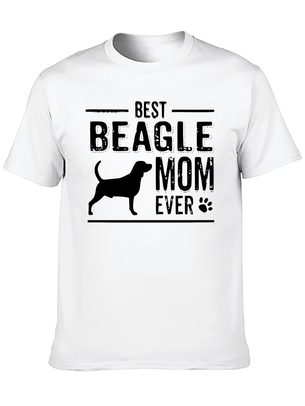 Best Beagle Mom Ever Black T-Shirt