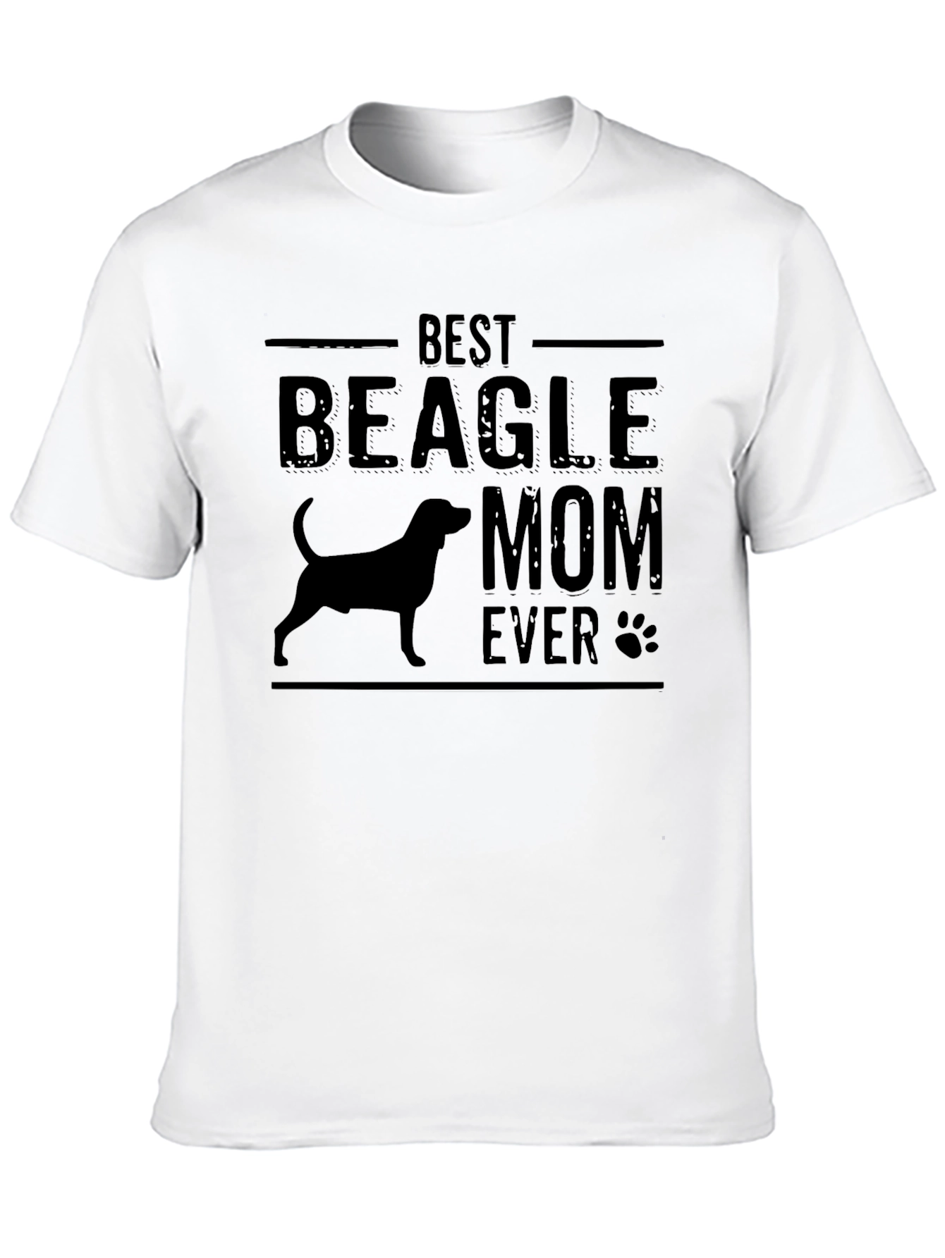 Best Beagle Mom Ever Black T-Shirt