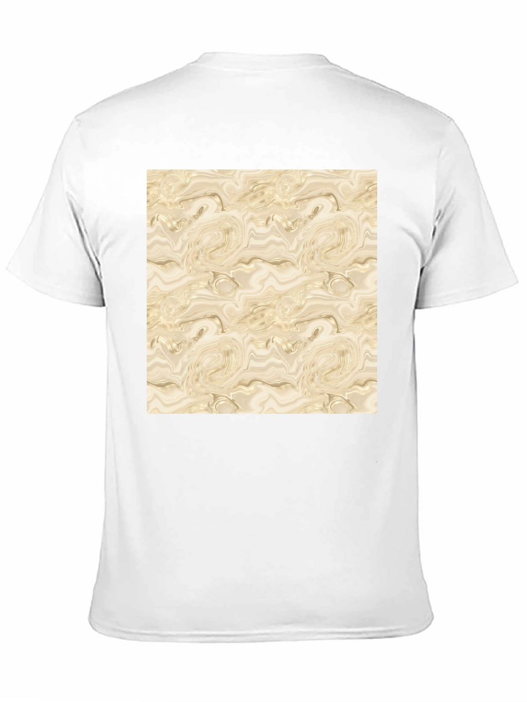 Abstract Marble Pattern Black T-Shirt